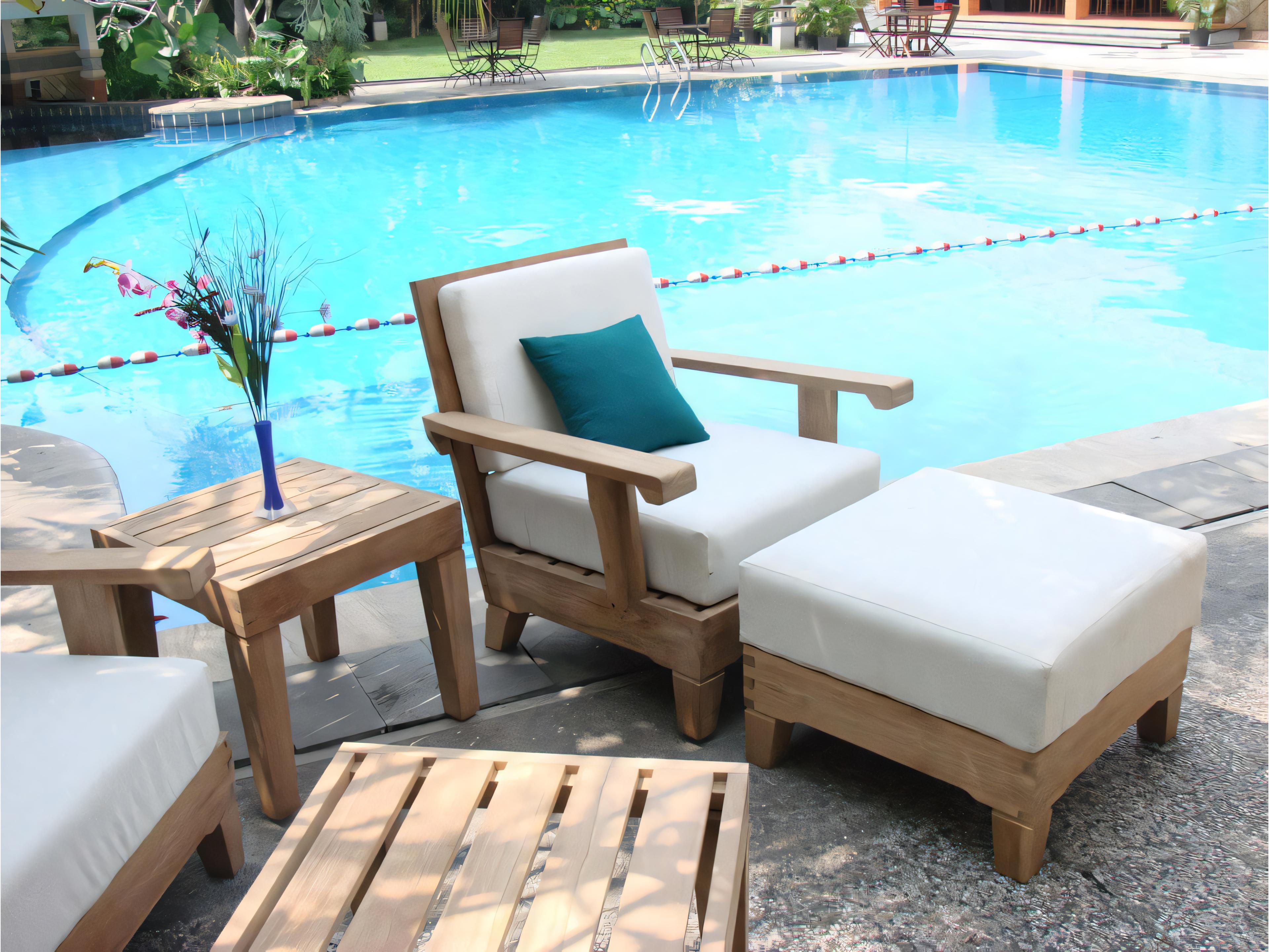 Teak Smith Caranas 22" Square Side Table / Stool