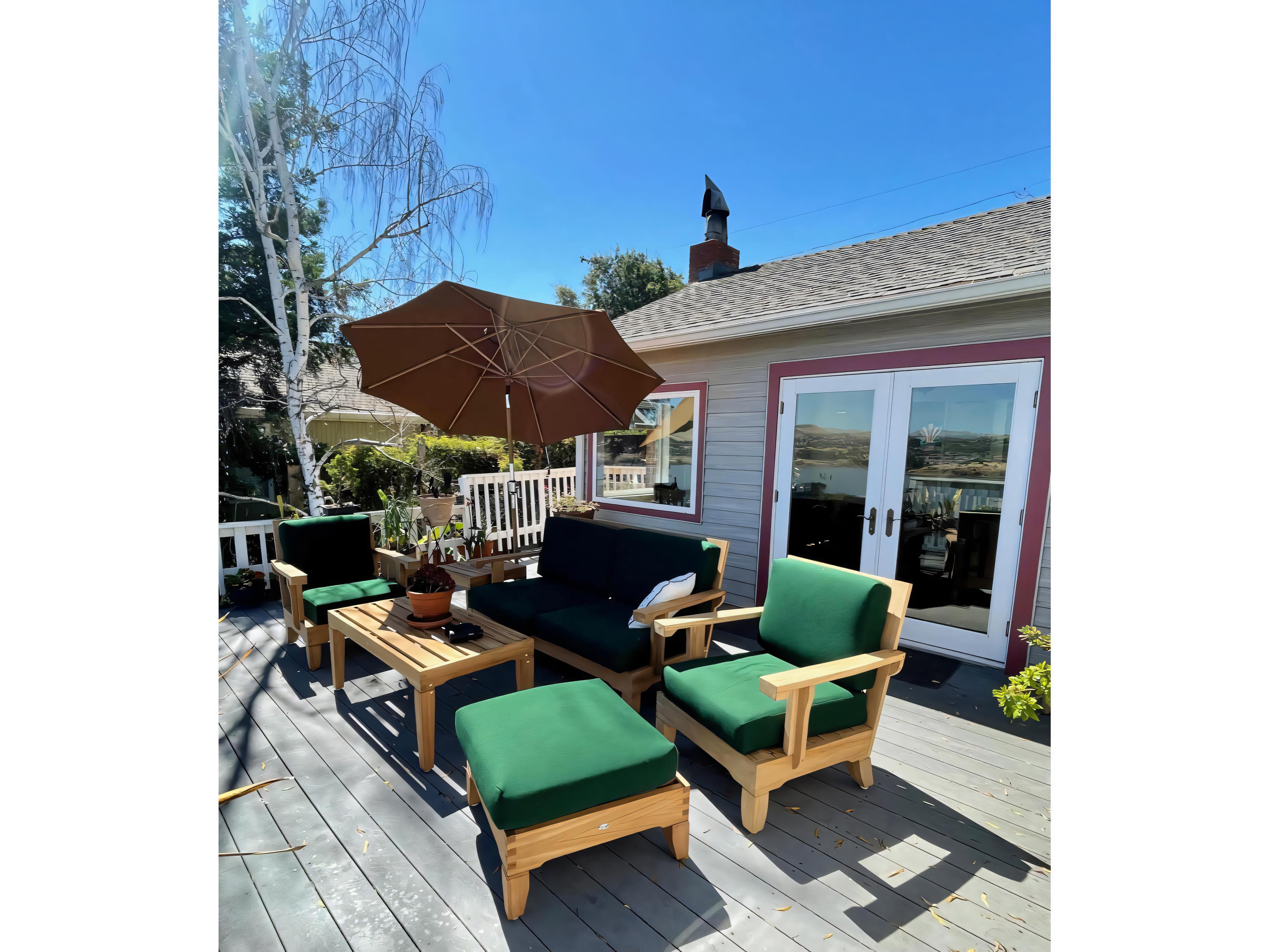 Teak Smith Caranas Ottoman