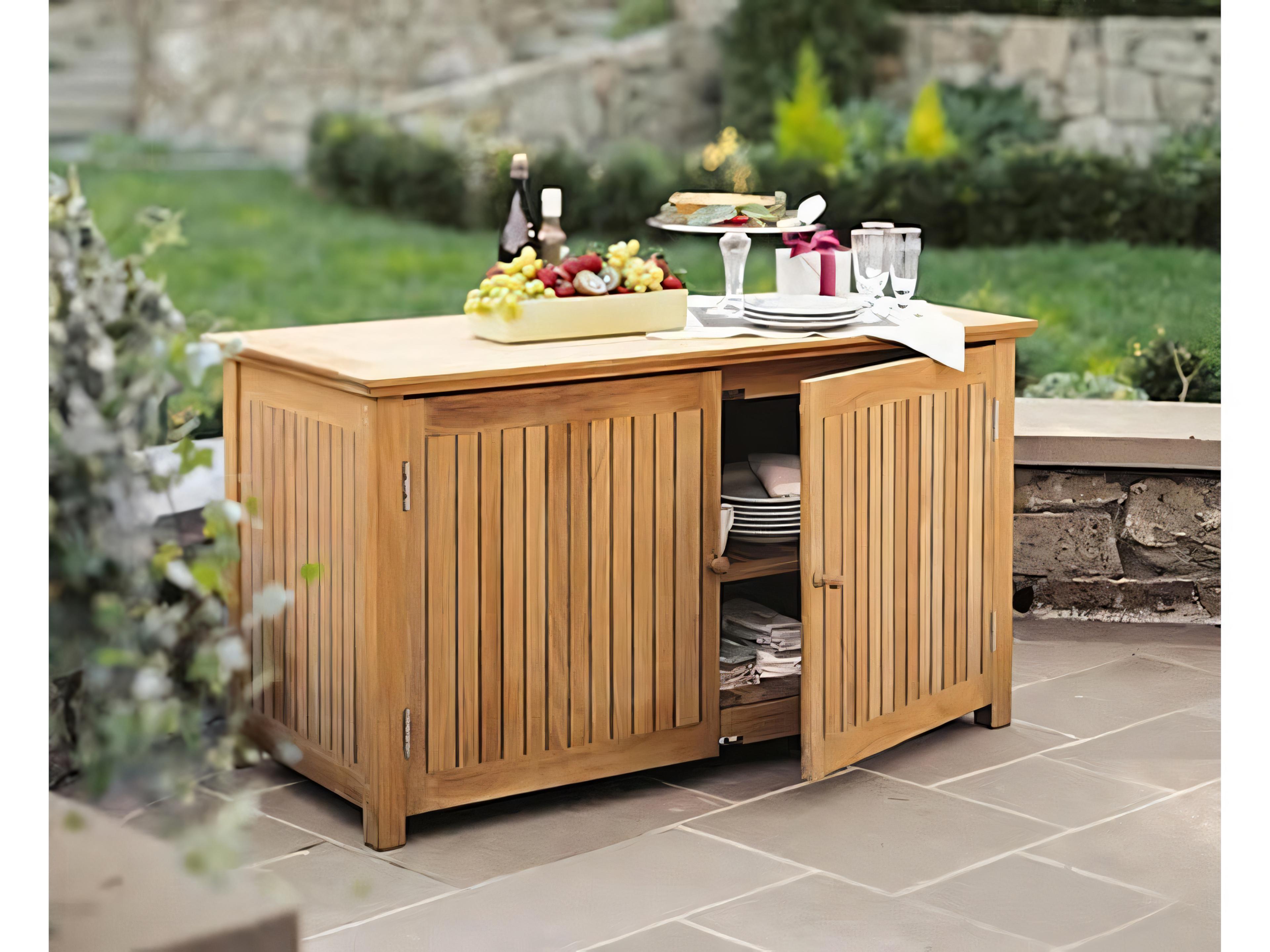 Teak Smith Chest Storage Cabinet