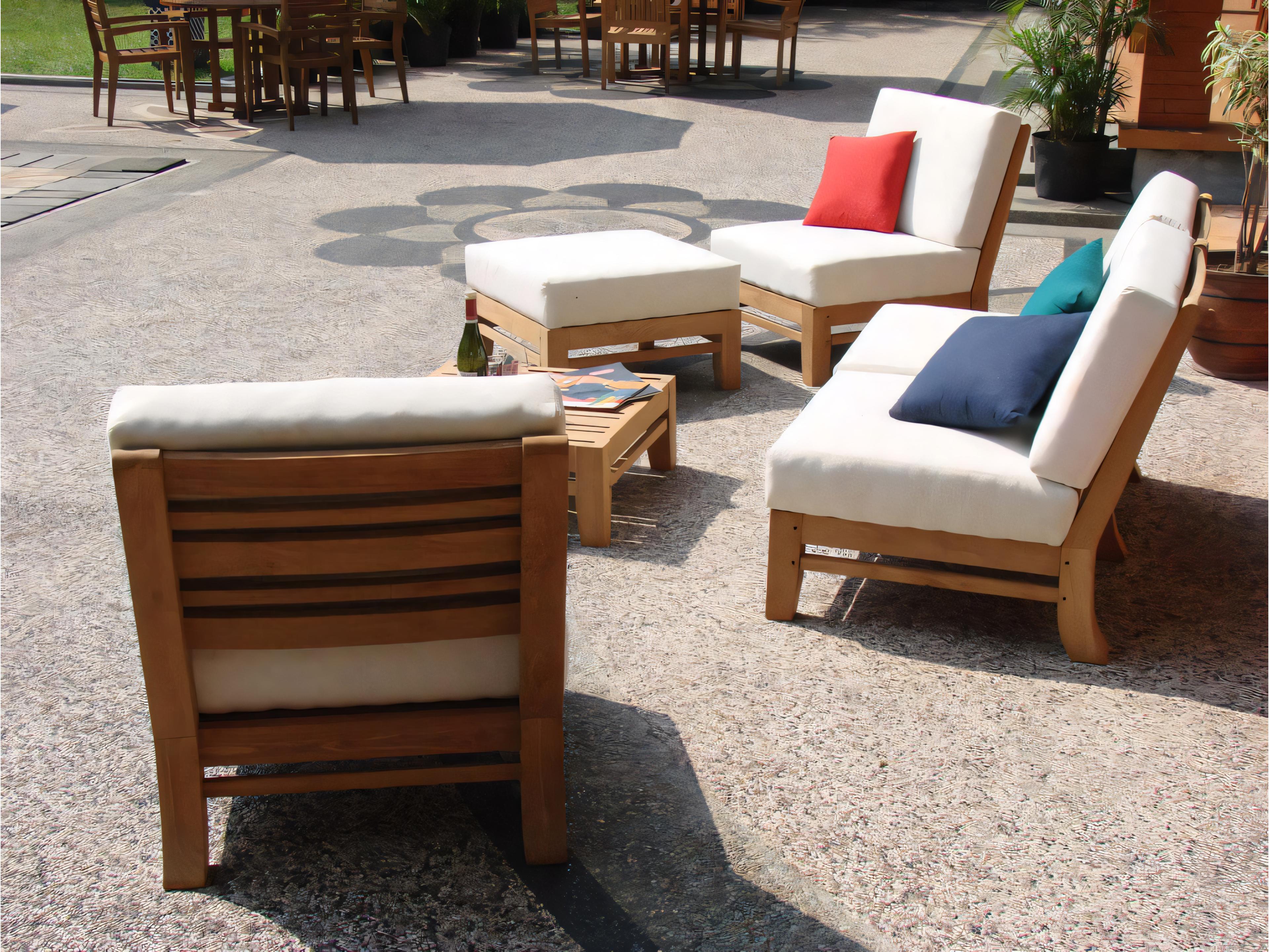 Teak Smith Delmar Armless Chair