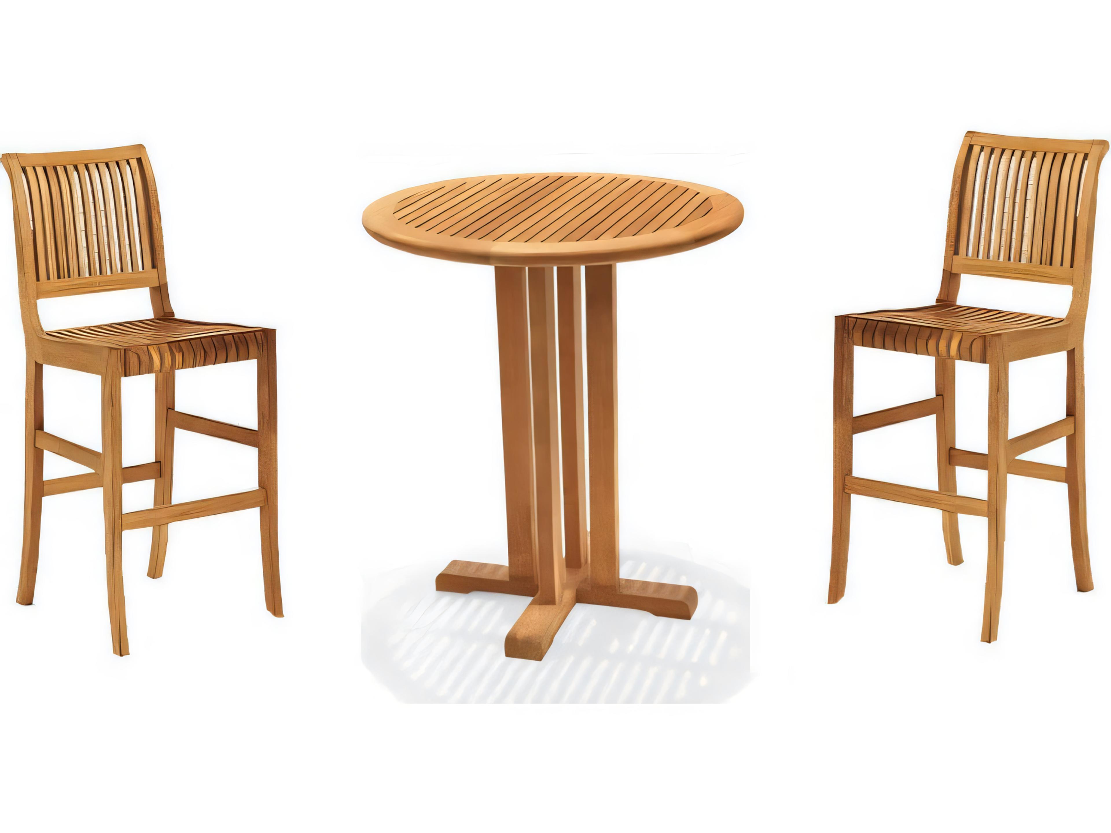 Teak Smith Giva 36" Round Bar Table