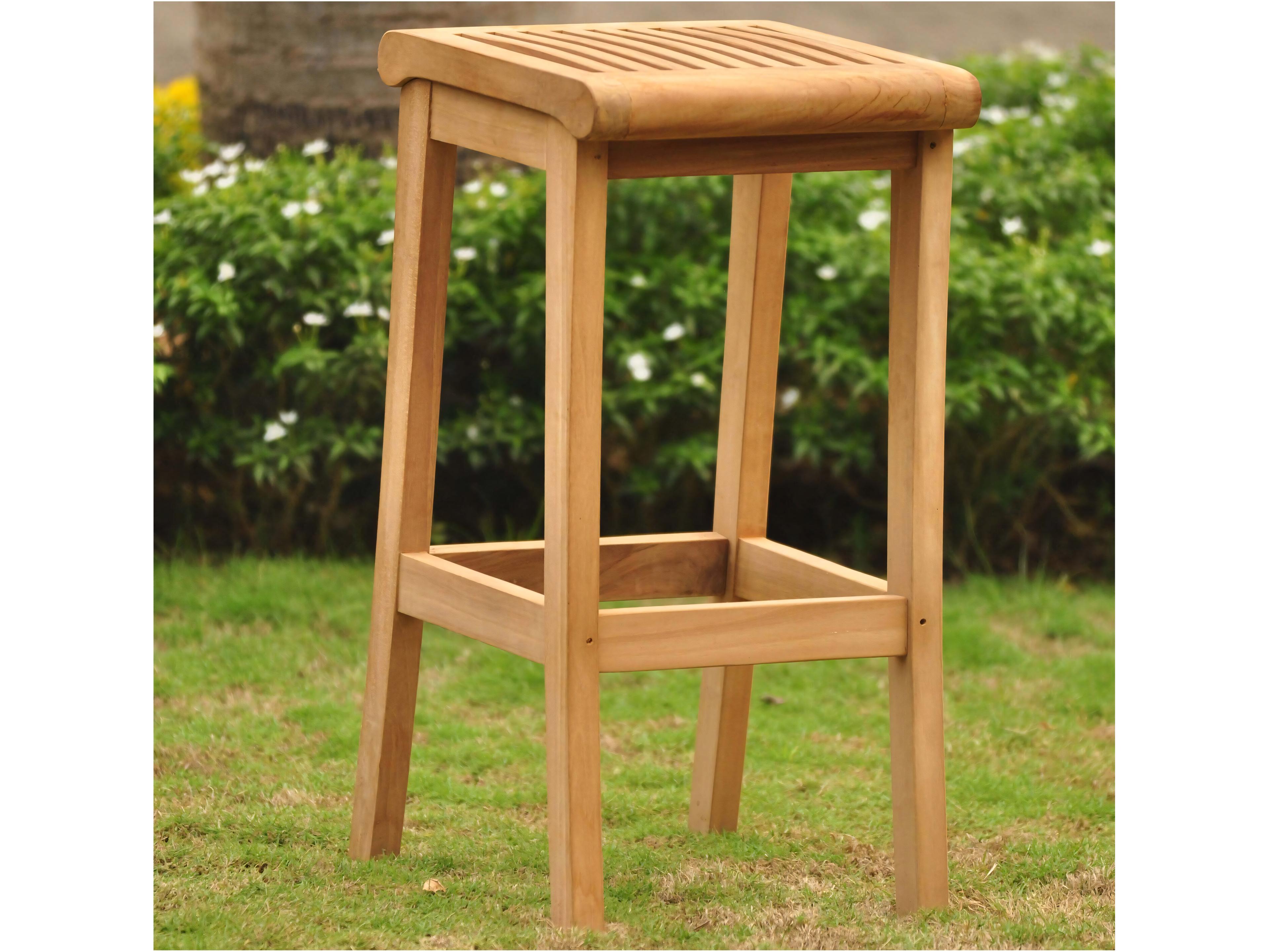 Teak Smith Giva Backless Bar Stool