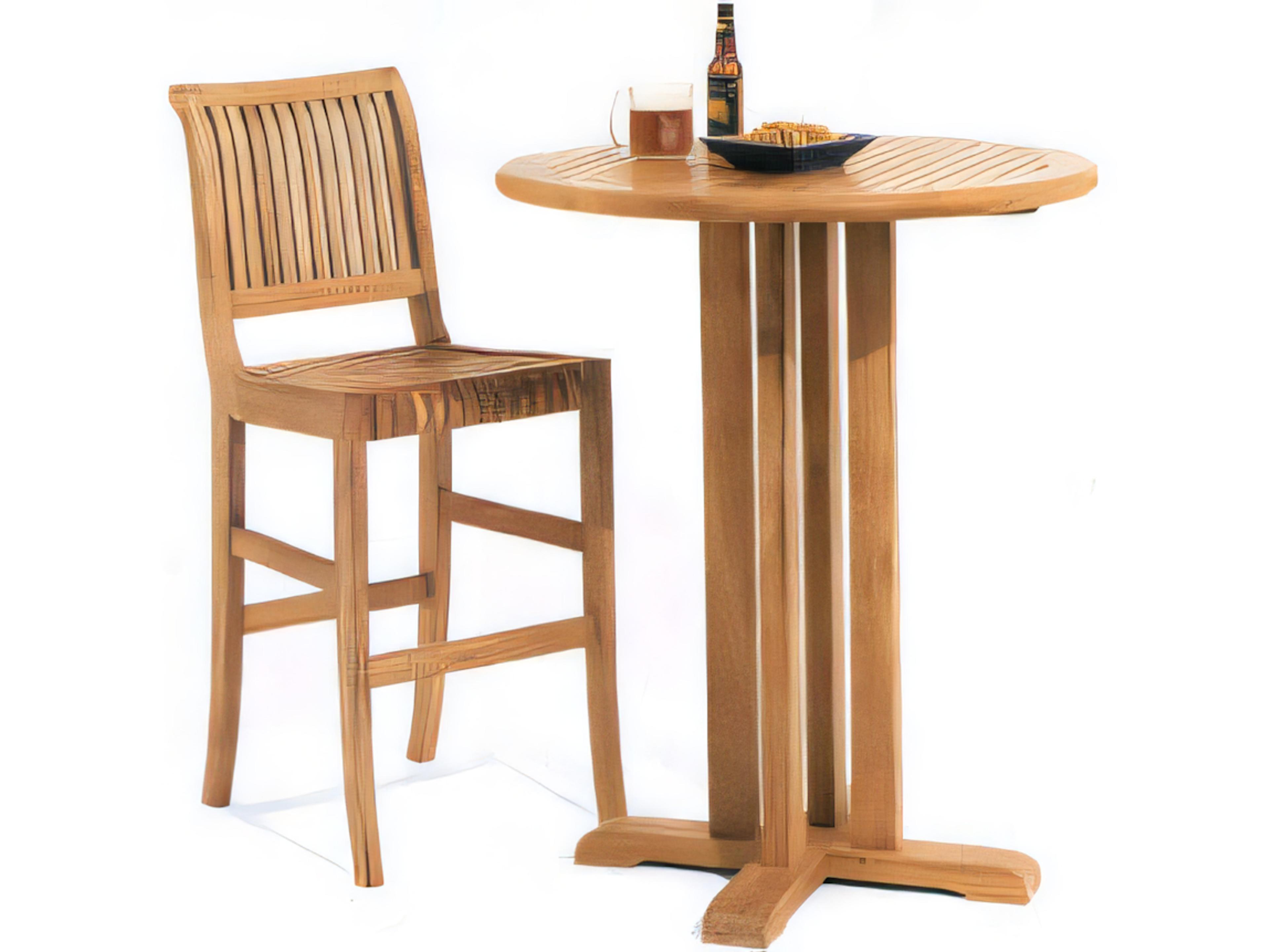 Teak Smith Giva Bar Armless Chair
