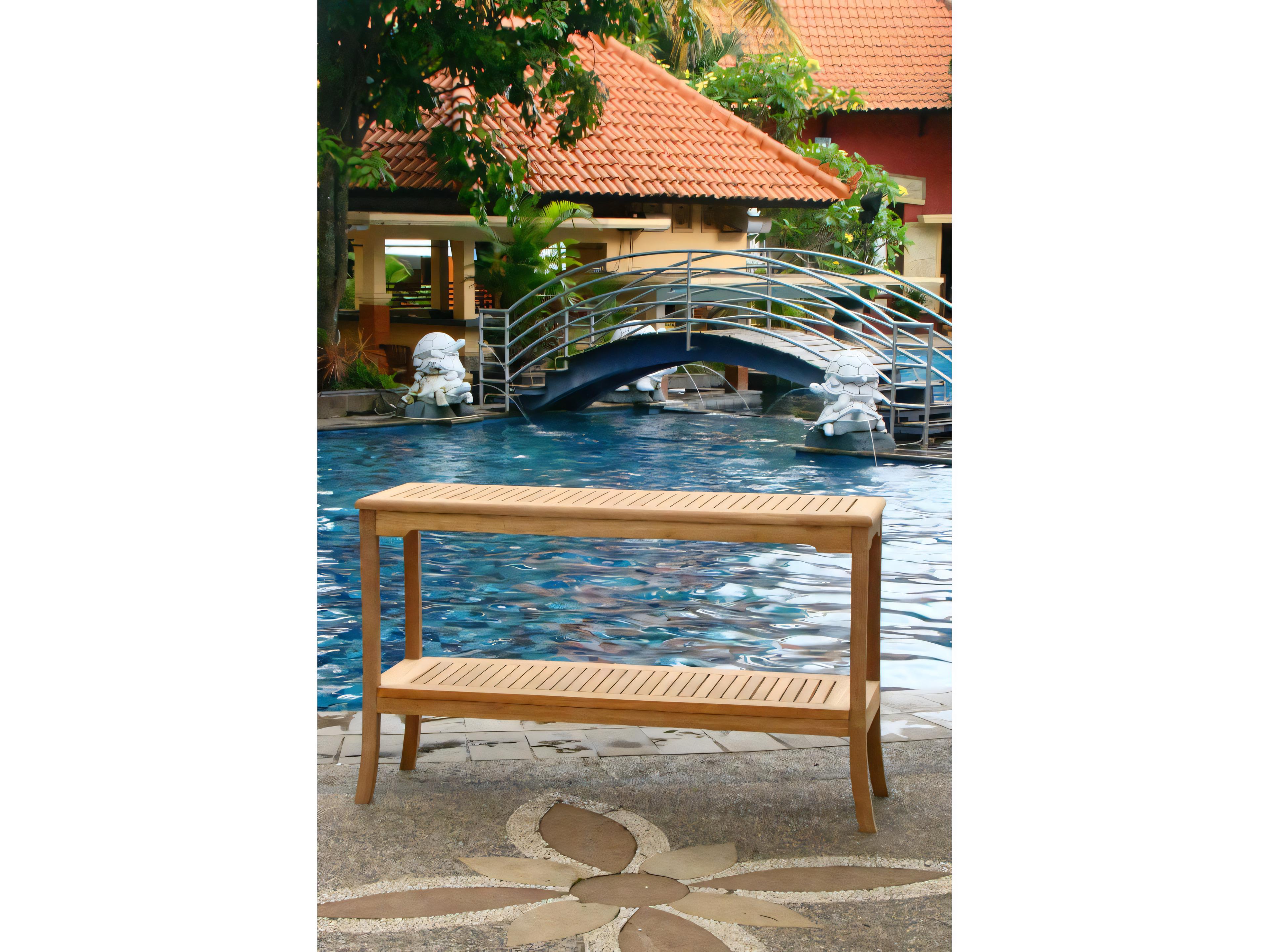 Teak Smith Giva 59" Rectangular Console / Dining Table