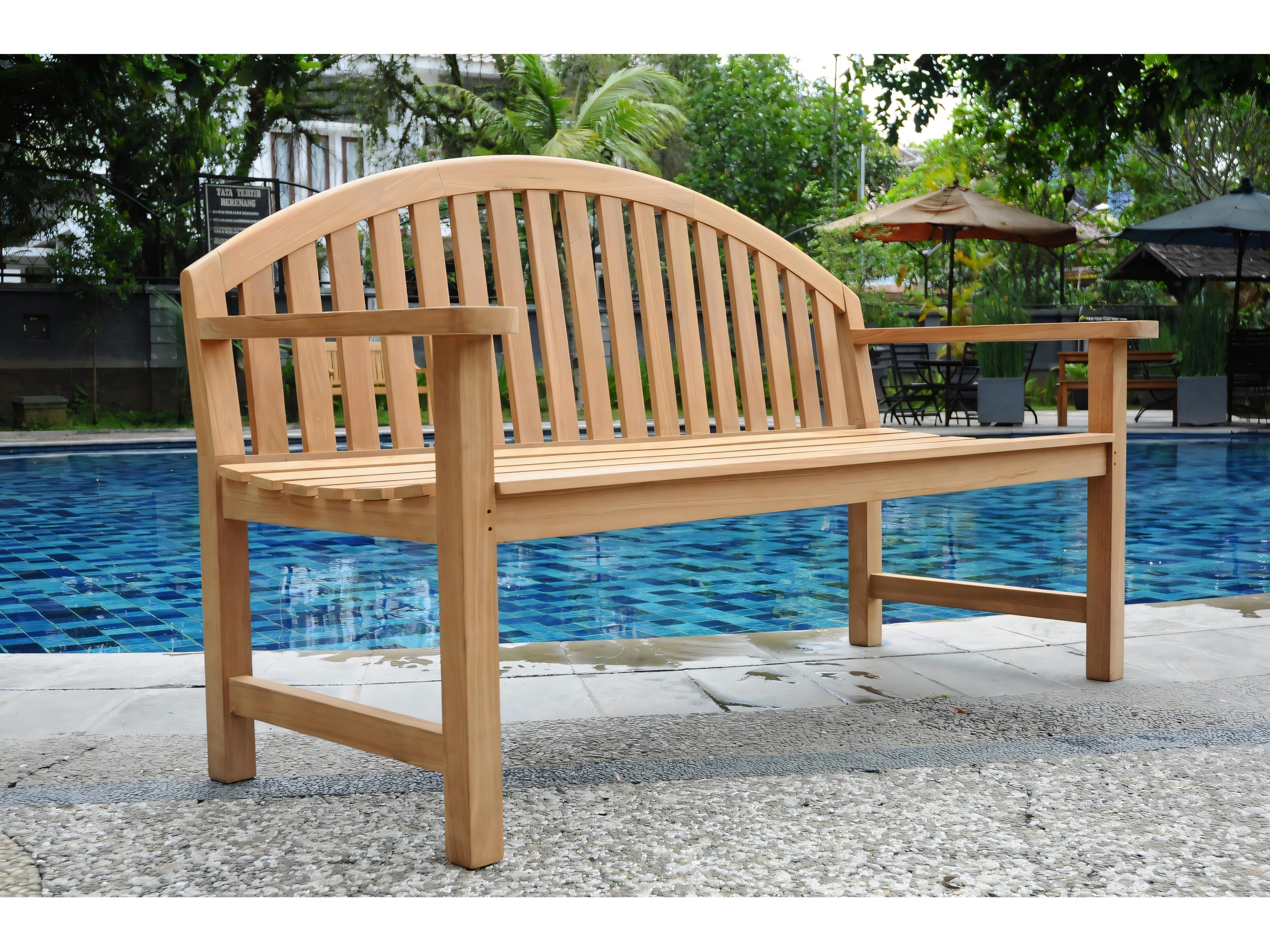 Teak Smith Giverny 5 Foot Luxe Deep Seated Bench