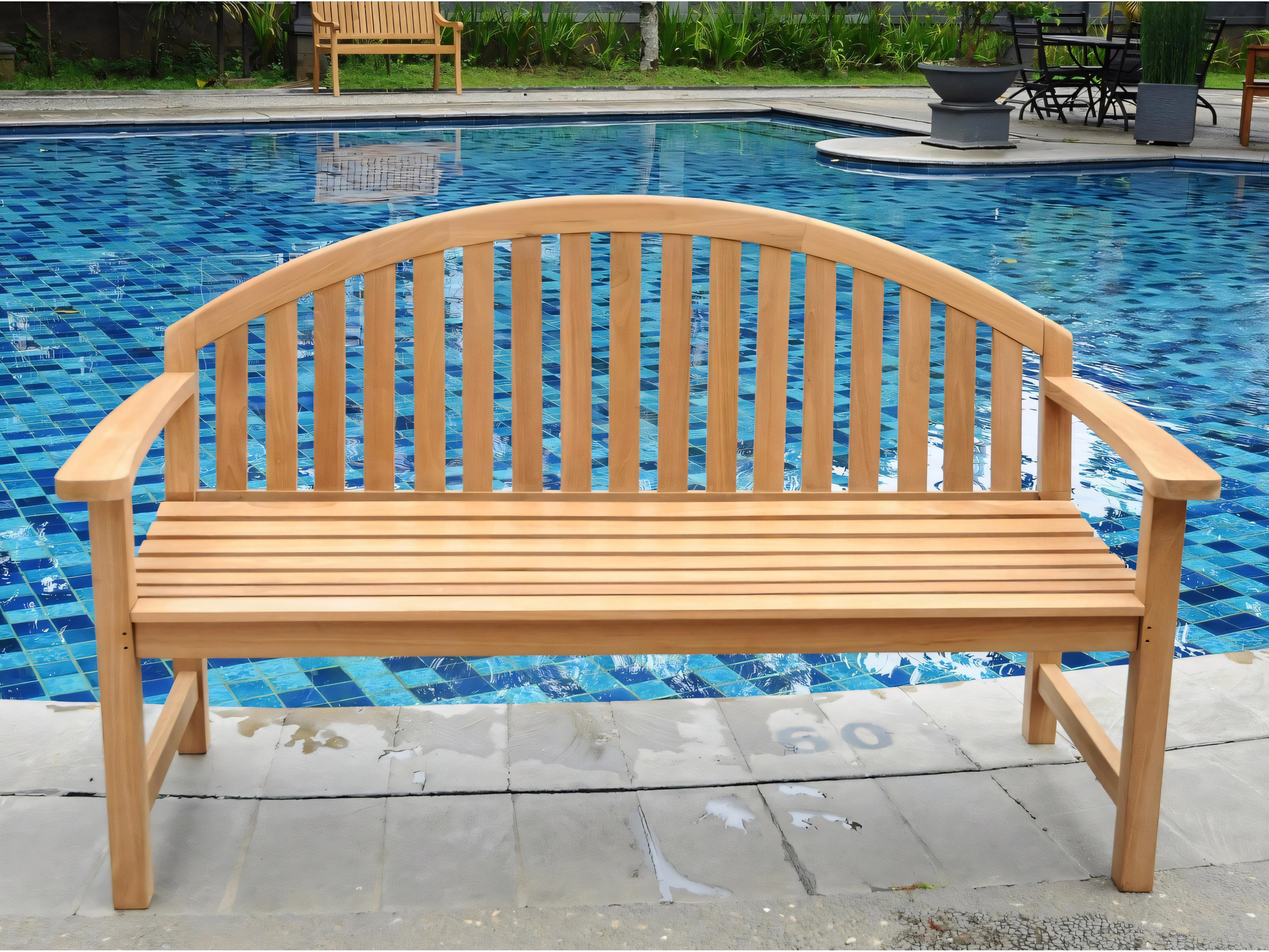 Teak Smith Giverny 5 Foot Luxe Deep Seated Bench