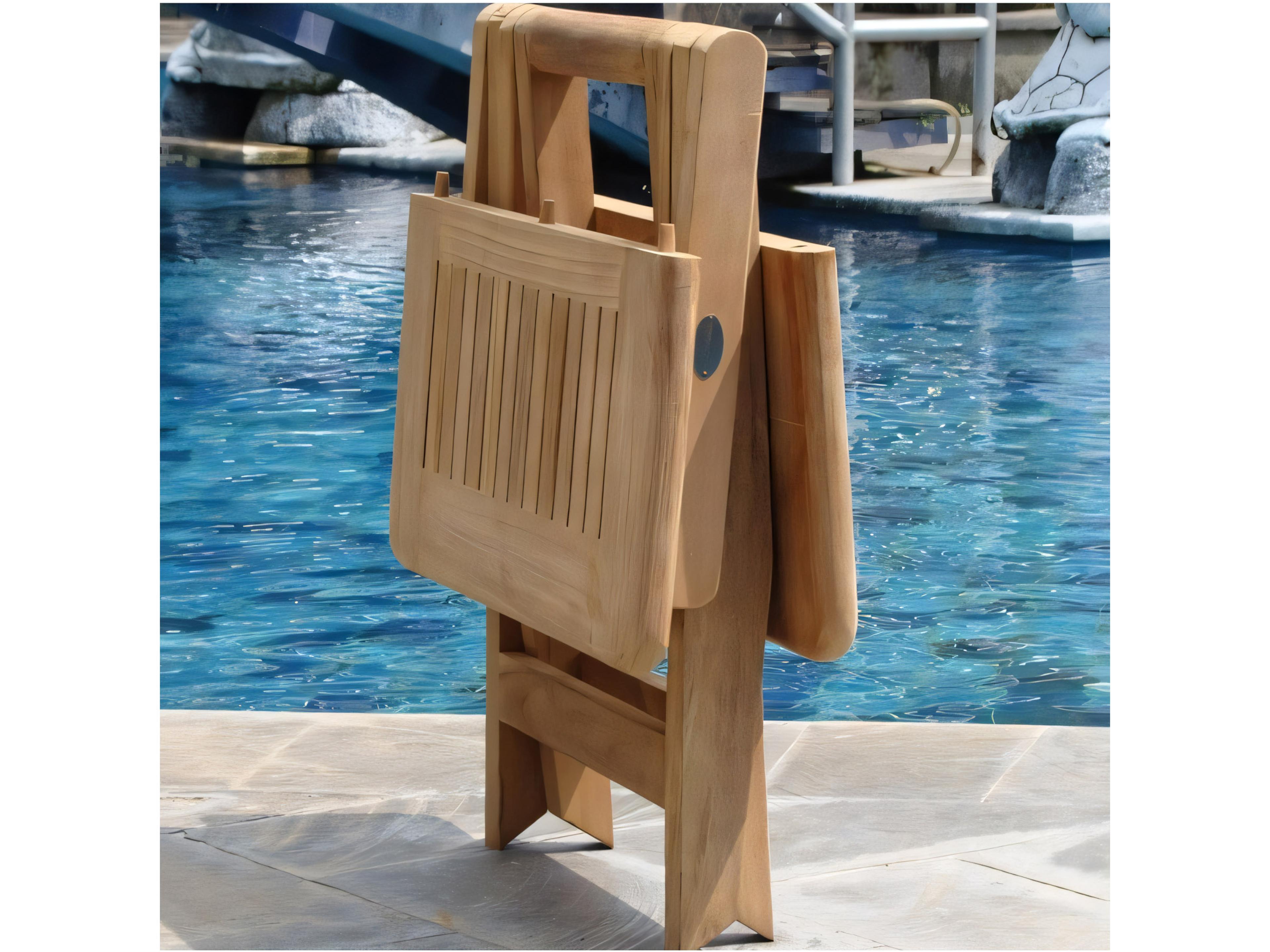 Teak Smith Kingston 23.5" Square Side Table / Stool