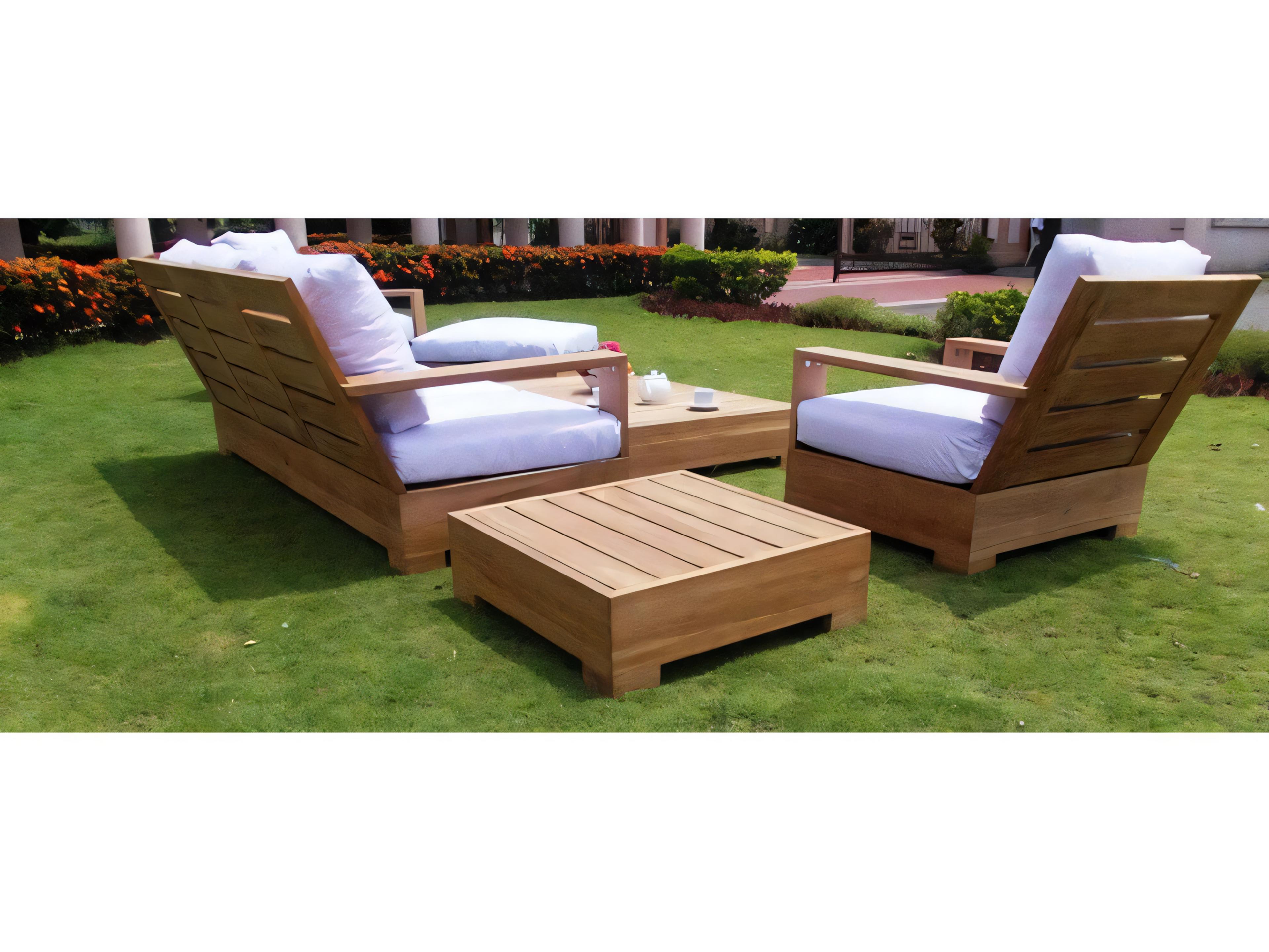 Teak Smith Leveb Ottoman