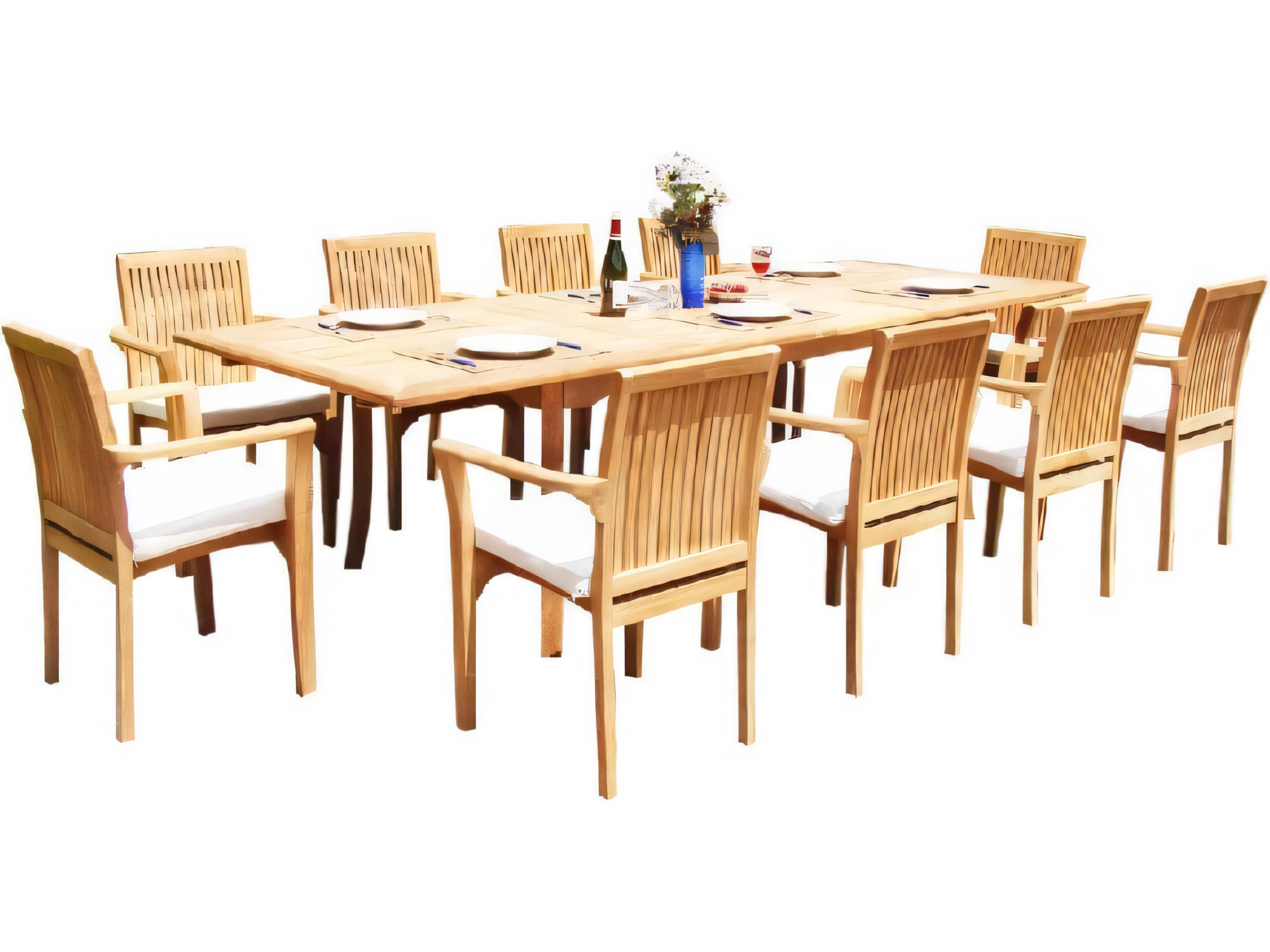 Teak Smith Lua Stacking Captain Dining Arm Chair