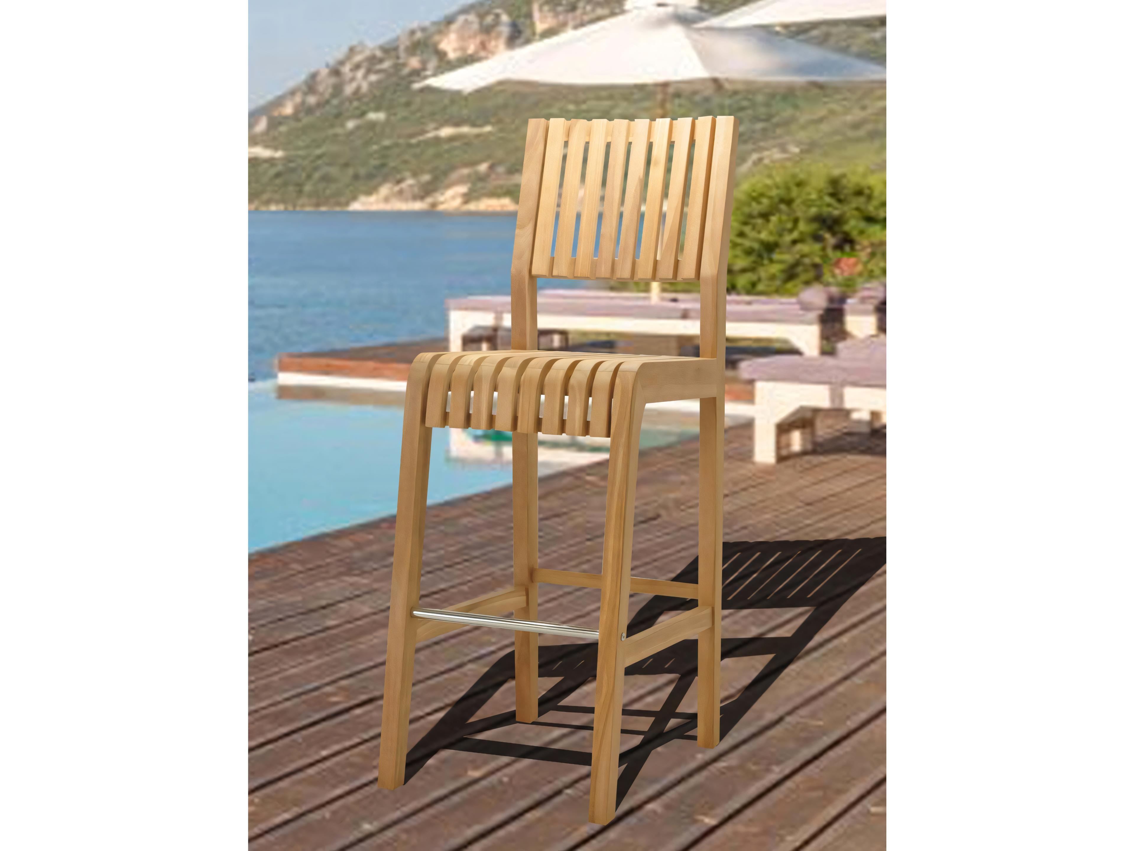 Teak Smith Maldives Bar Armless Chair