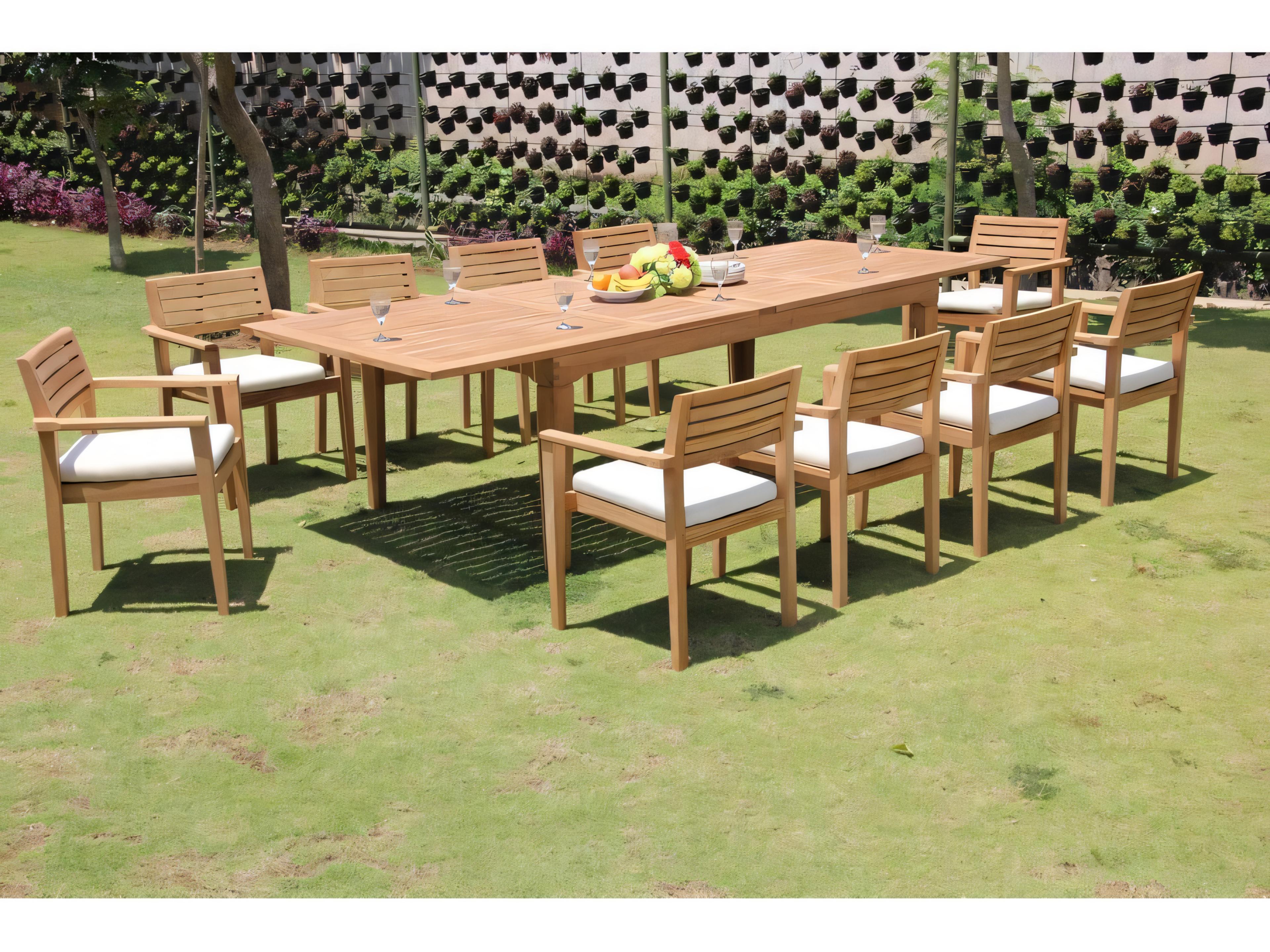 Teak Smith Montana Stacking Captain Dining Arm Chair