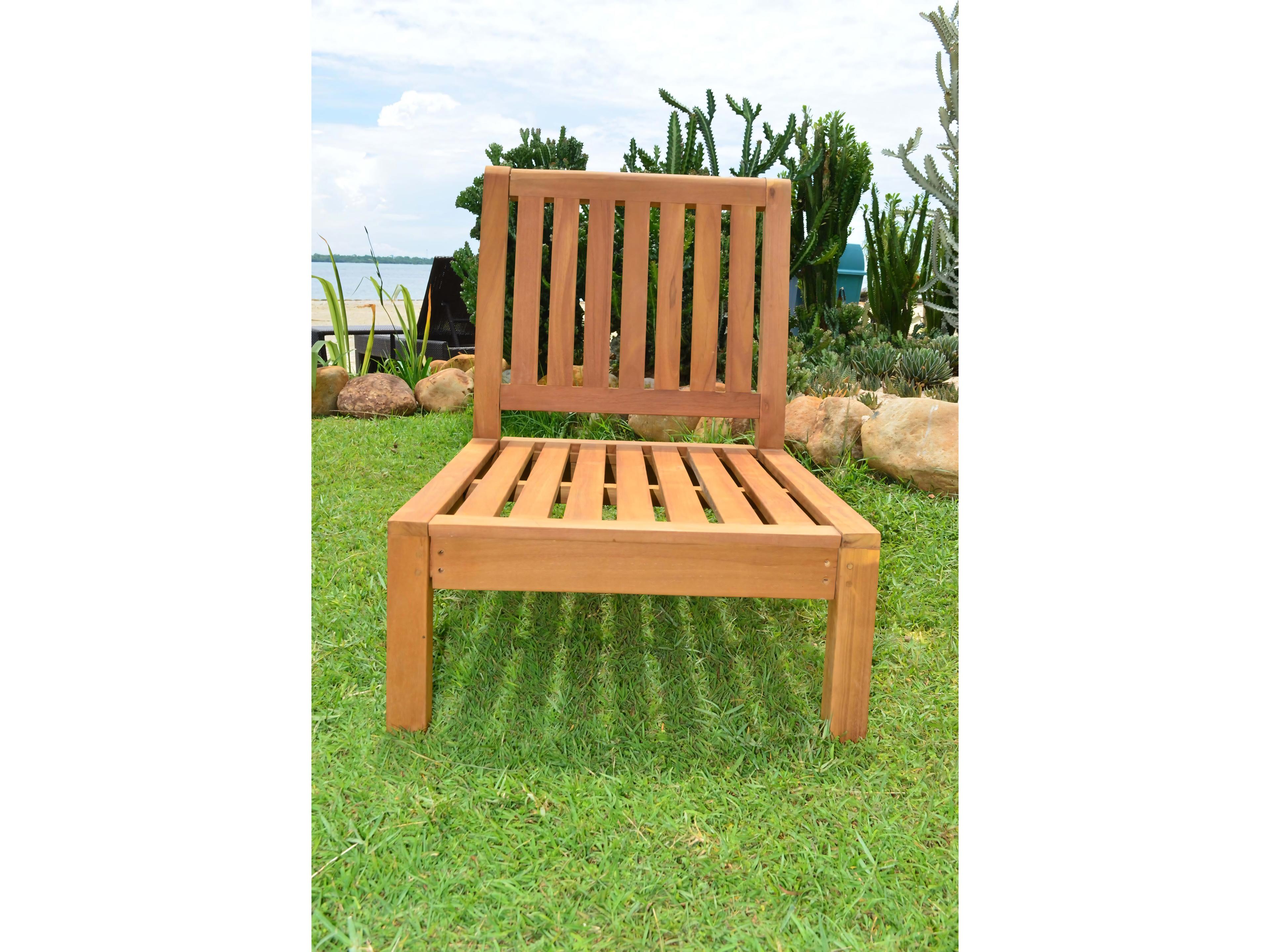 Teak Smith Napa Armless Chair