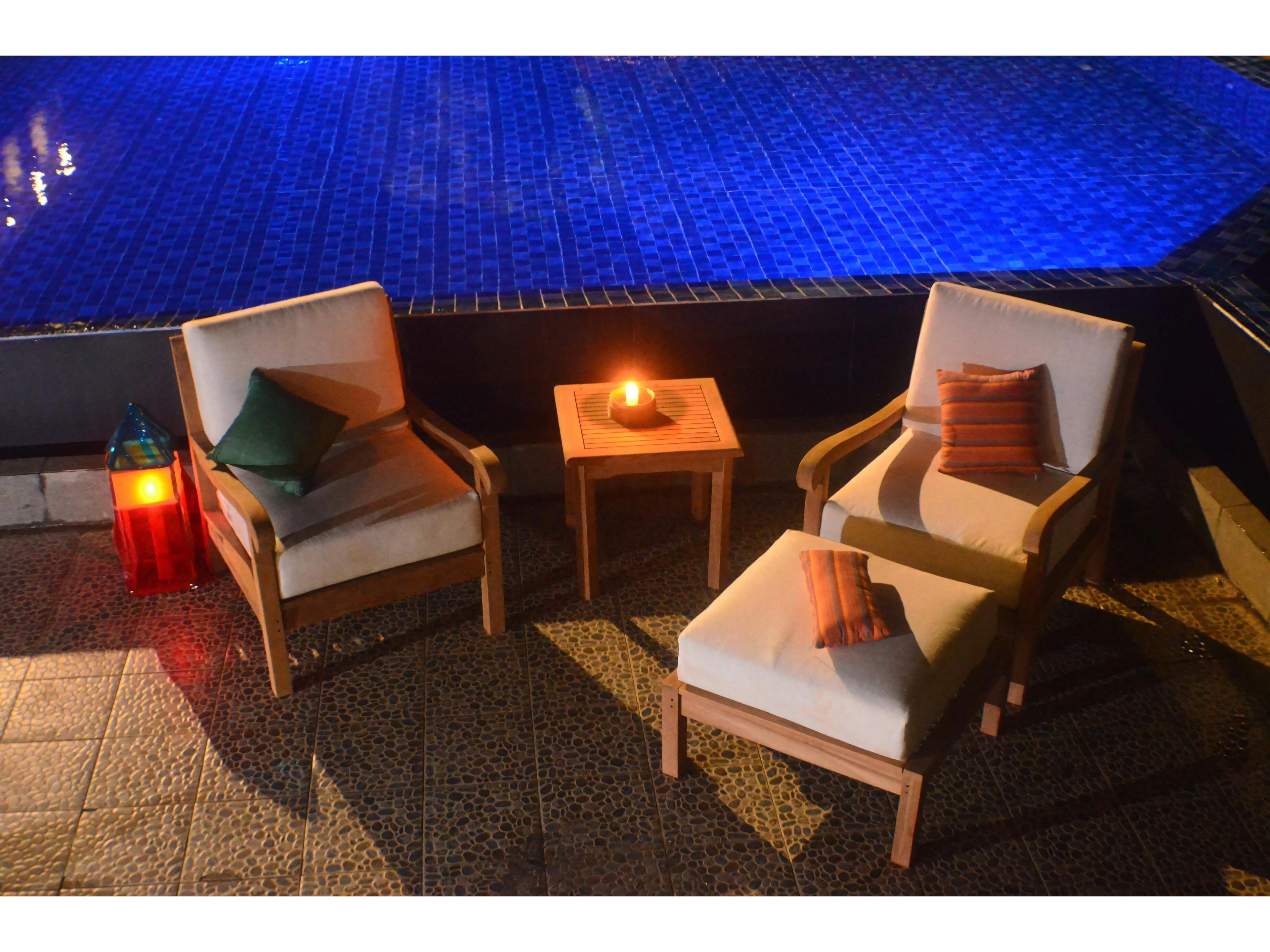 Teak Smith Napa Square Side Table