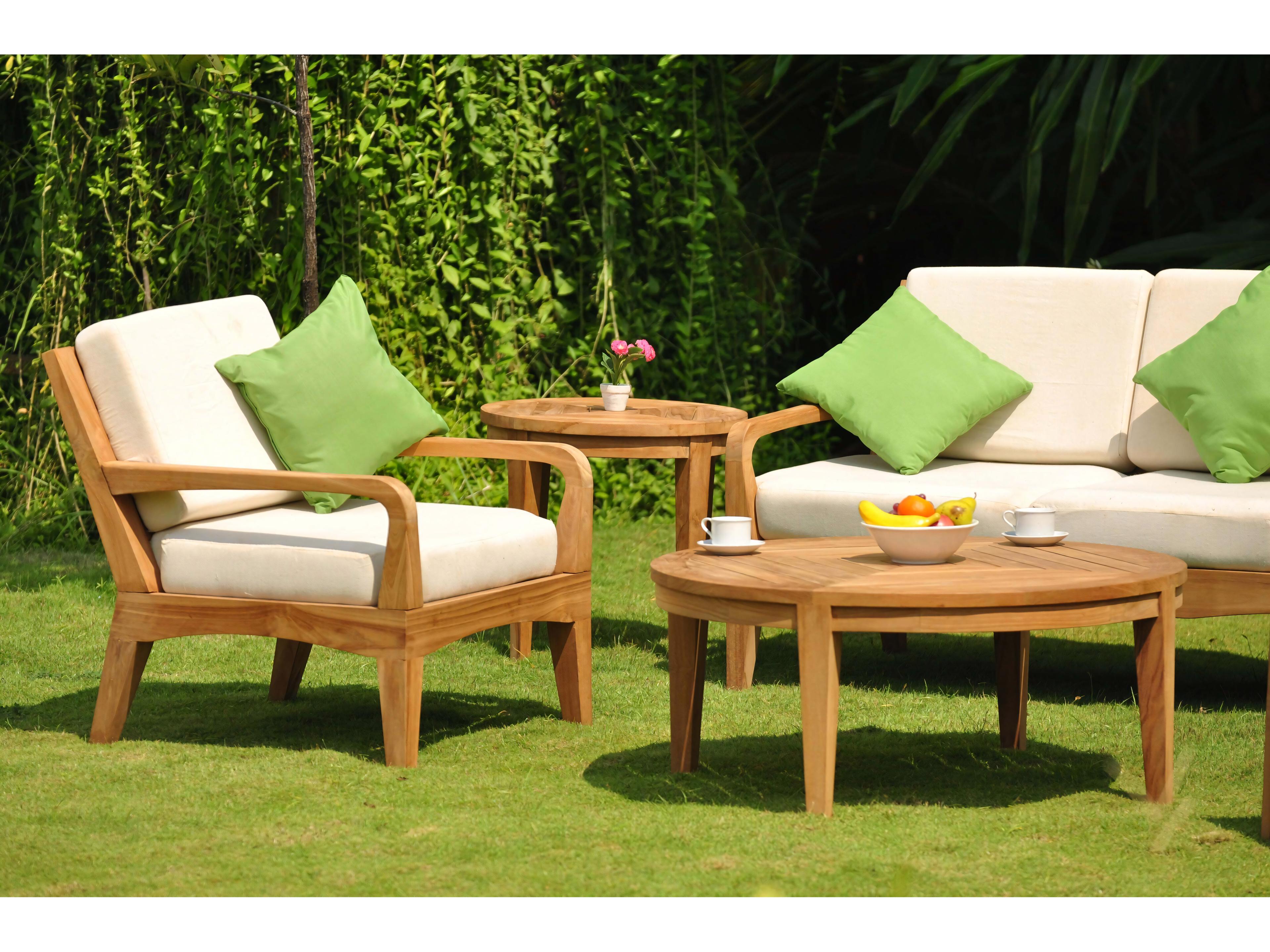 Teak Smith Noida Round Coffee Table