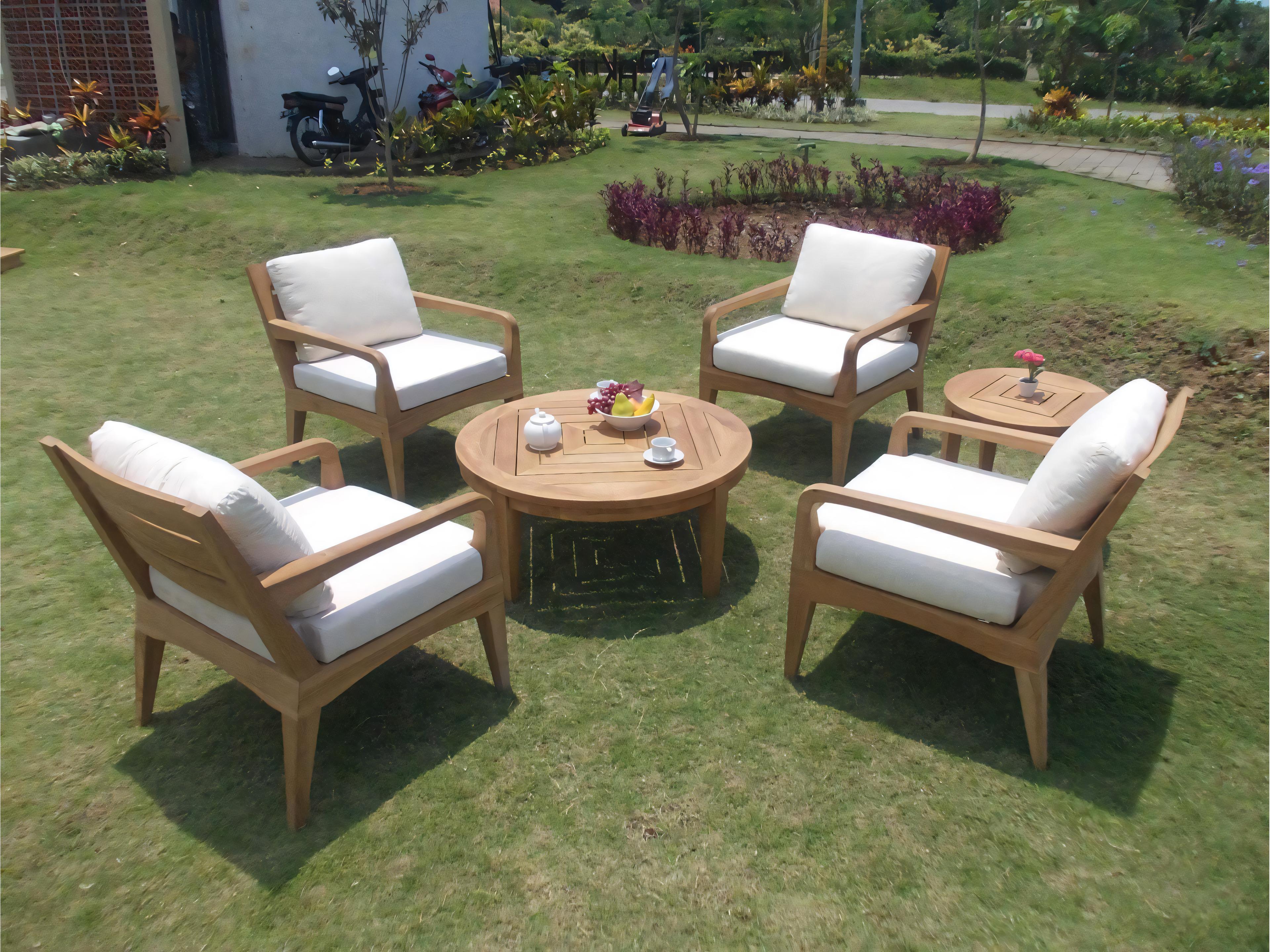 Teak Smith Noida Round Coffee Table