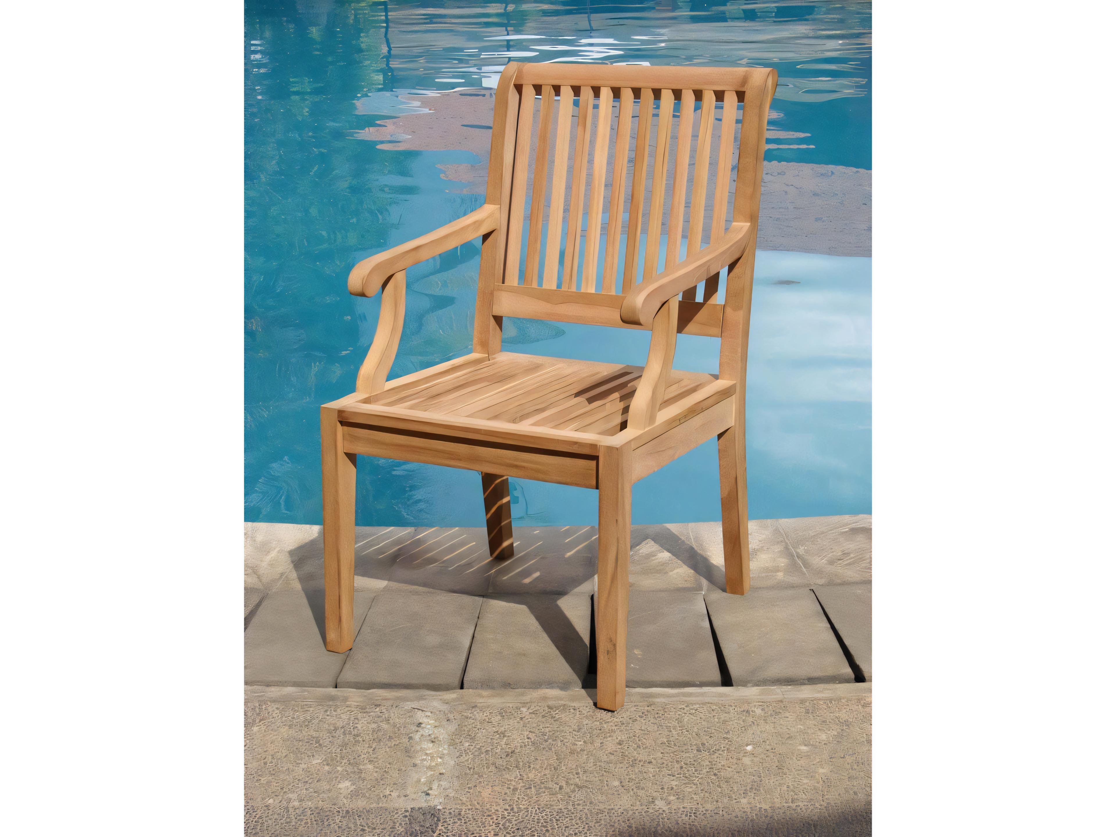 Teak Smith Sack Captain Dining Arm