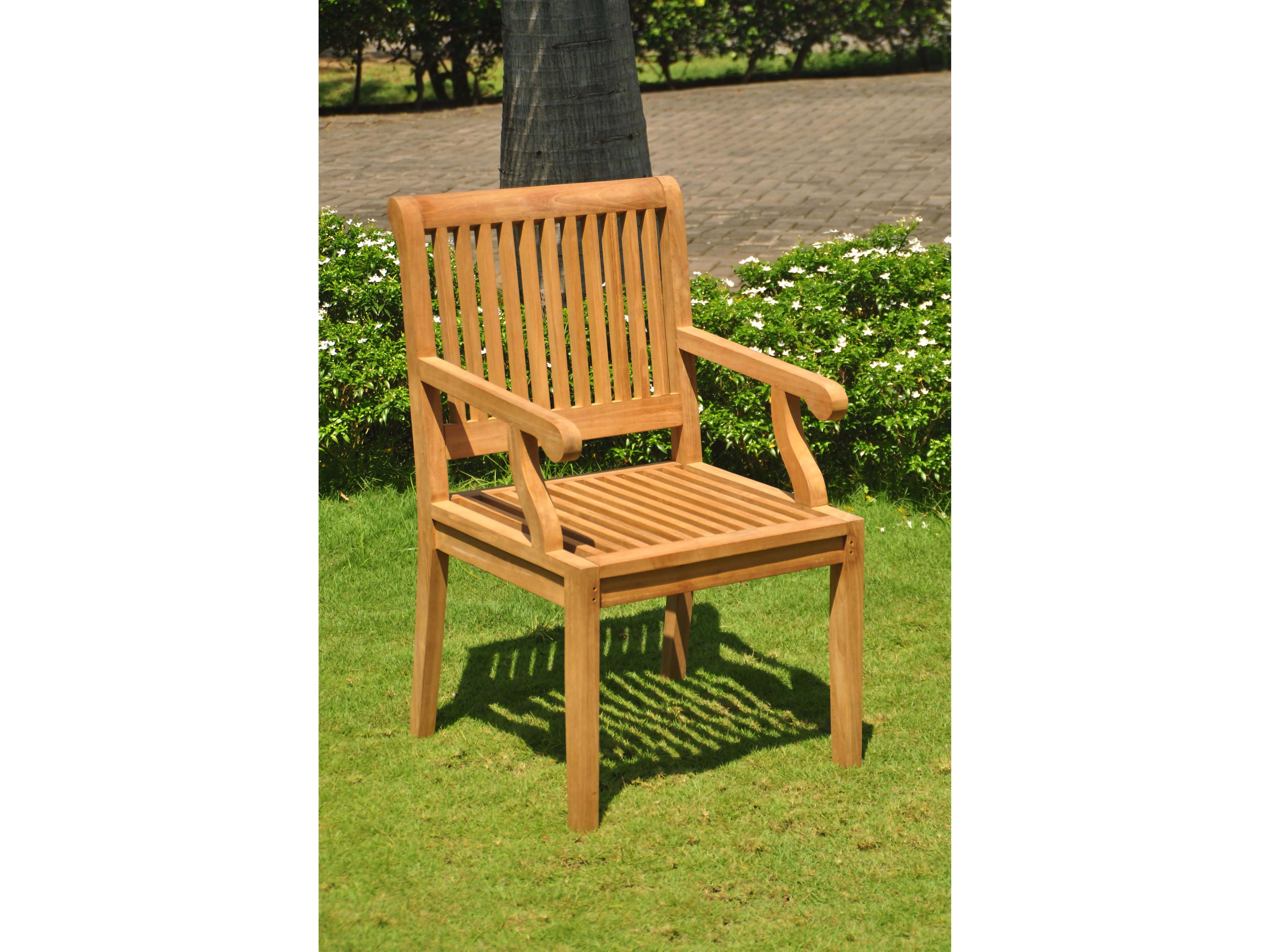 Teak Smith Sack Captain Dining Arm