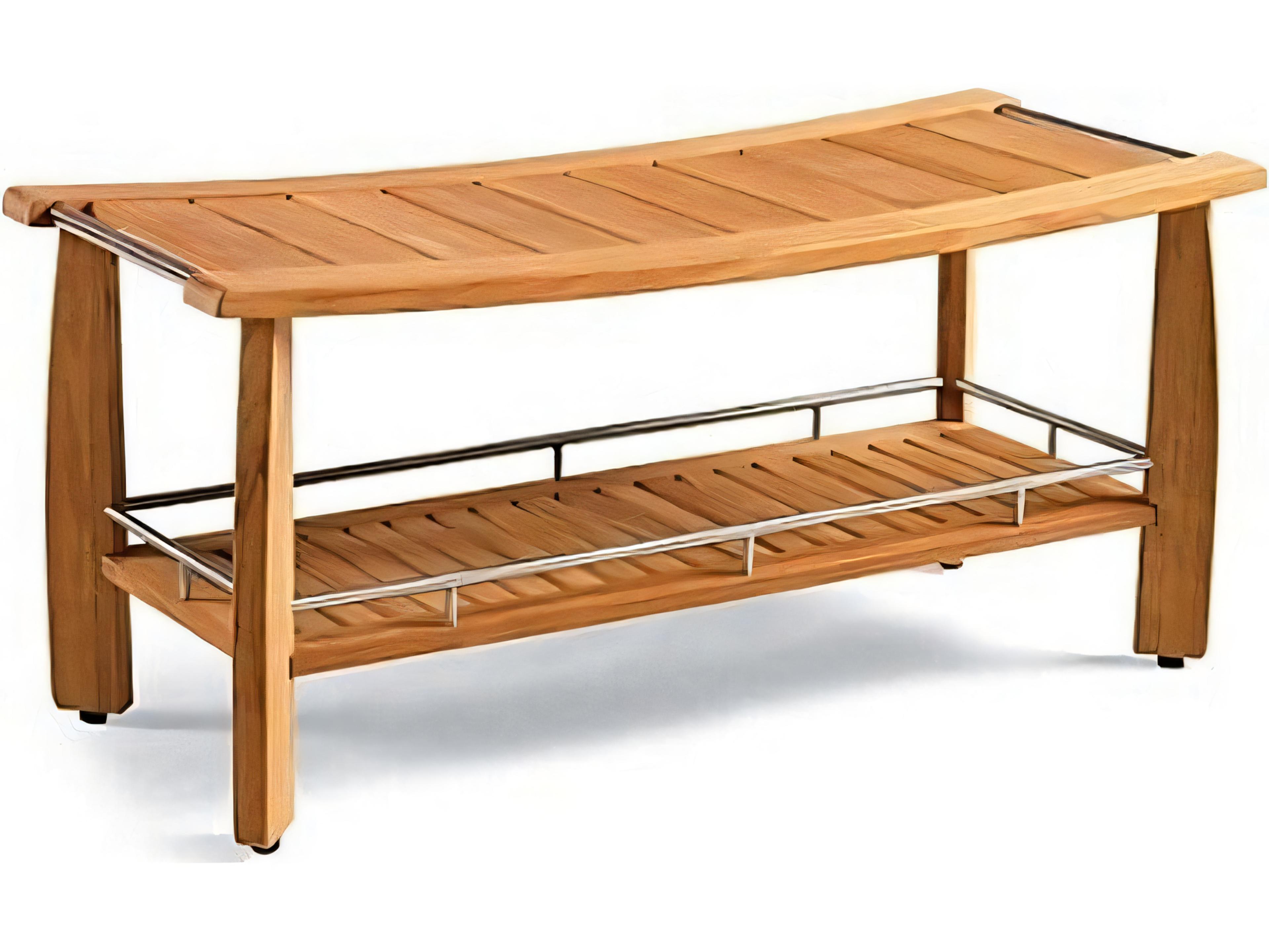 42" Estate-size Shower Double Backless Bench