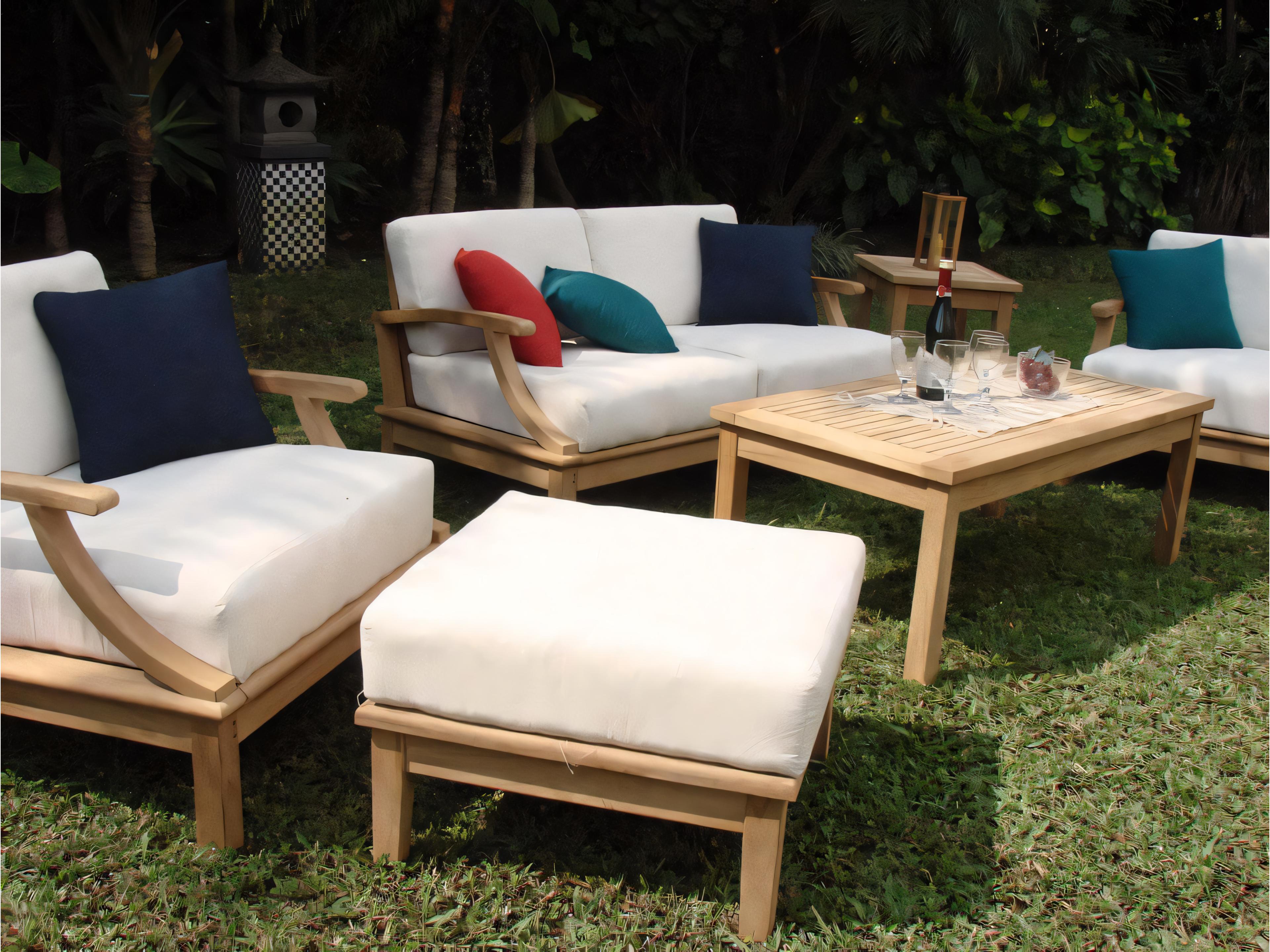 Teak Smith Somer Ottoman