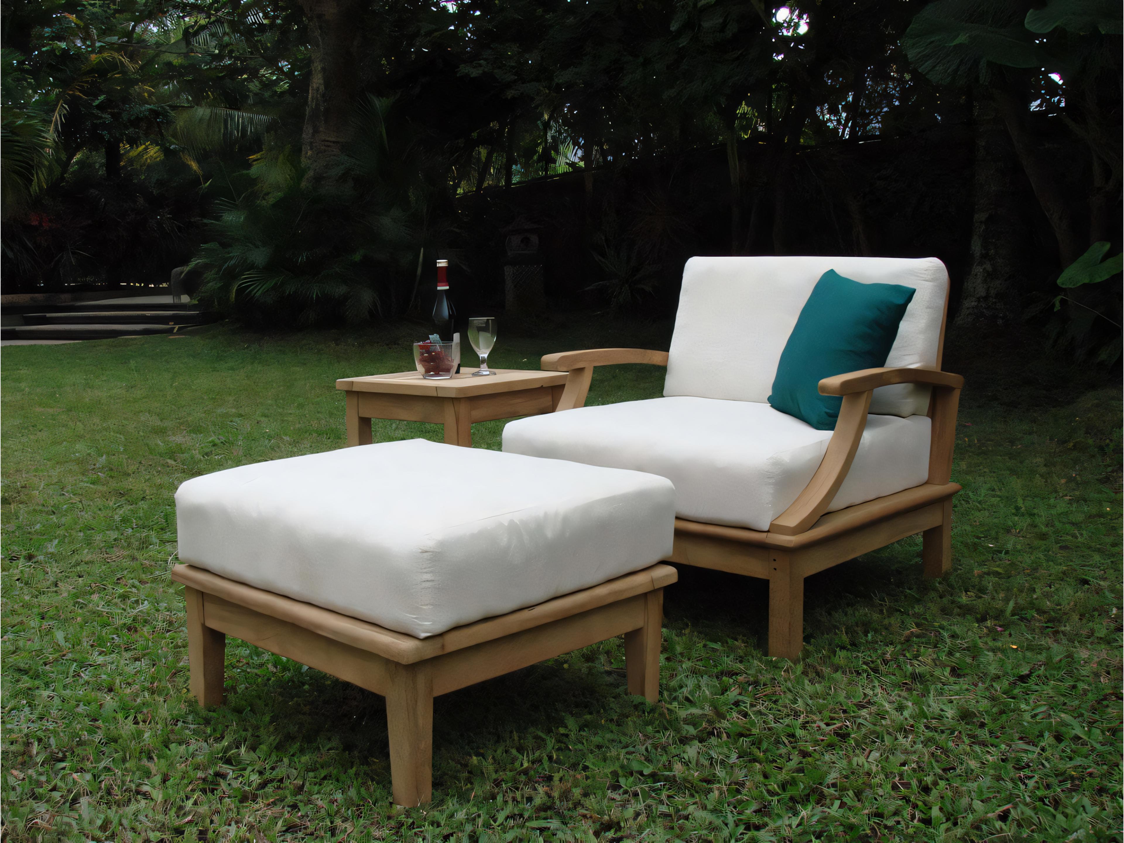 Teak Smith Somer Ottoman