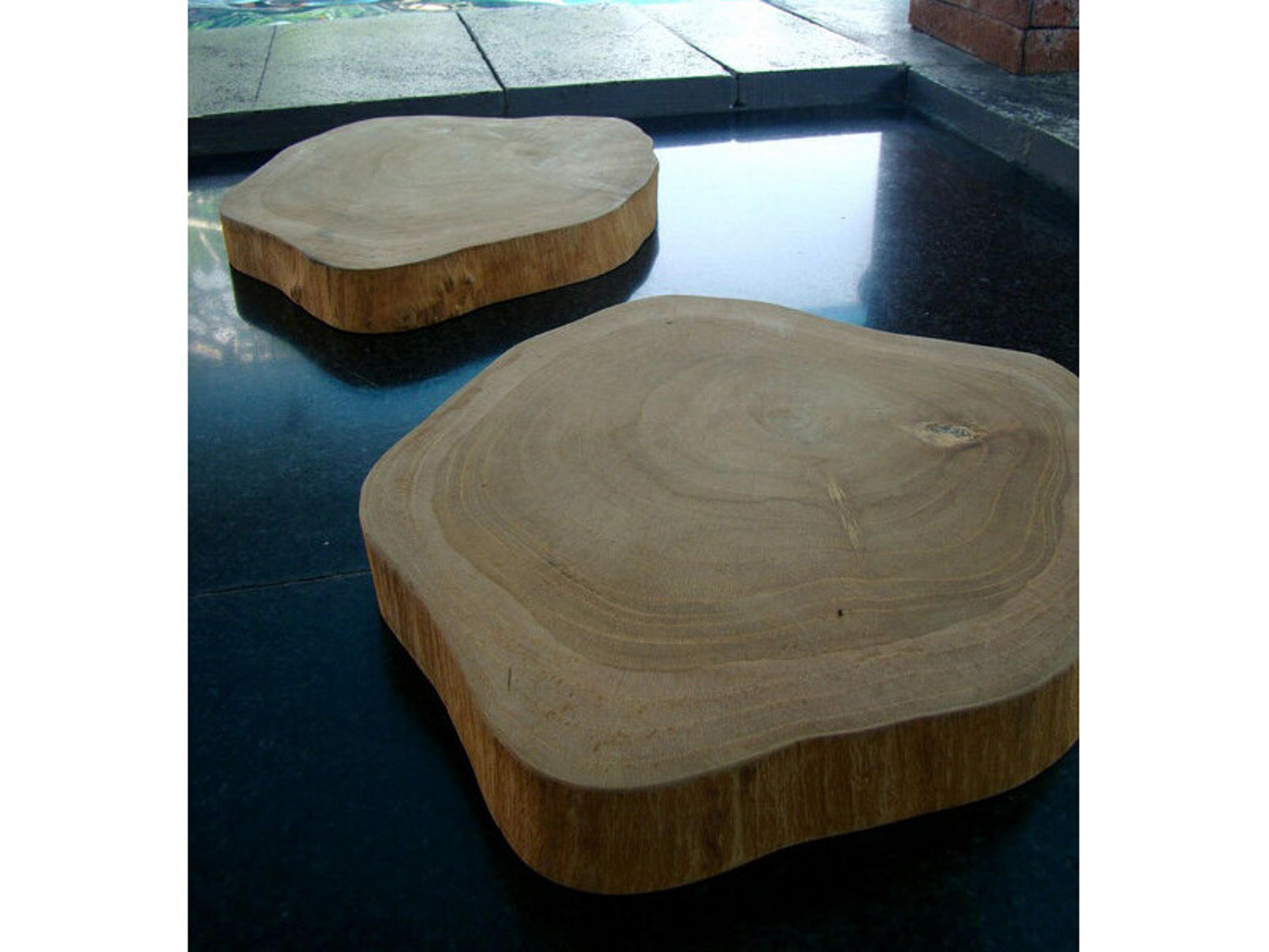 Teak Smith Round 9" to 10" Diameter Trivet / Dish Holder Mat Set - Includes Qty 2