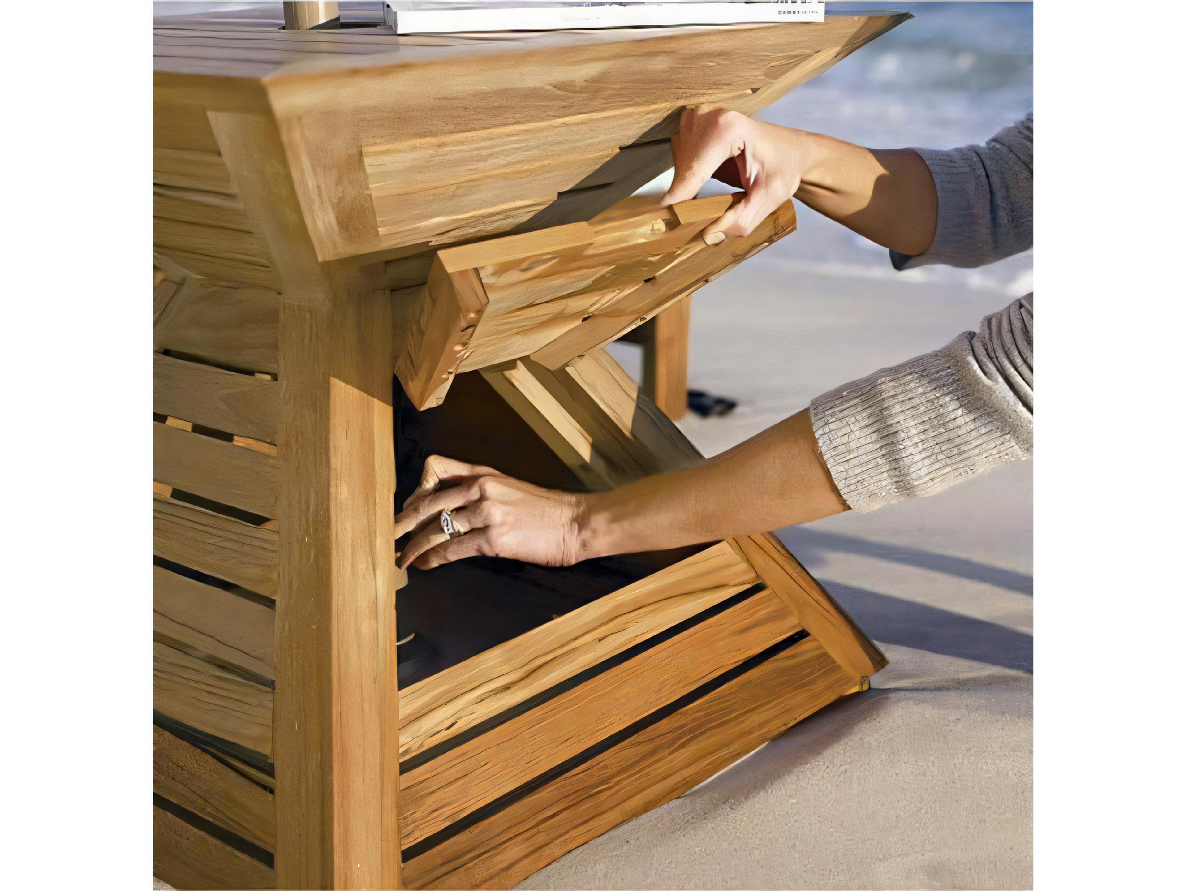 Teak Smith Teak Umbrella Stand