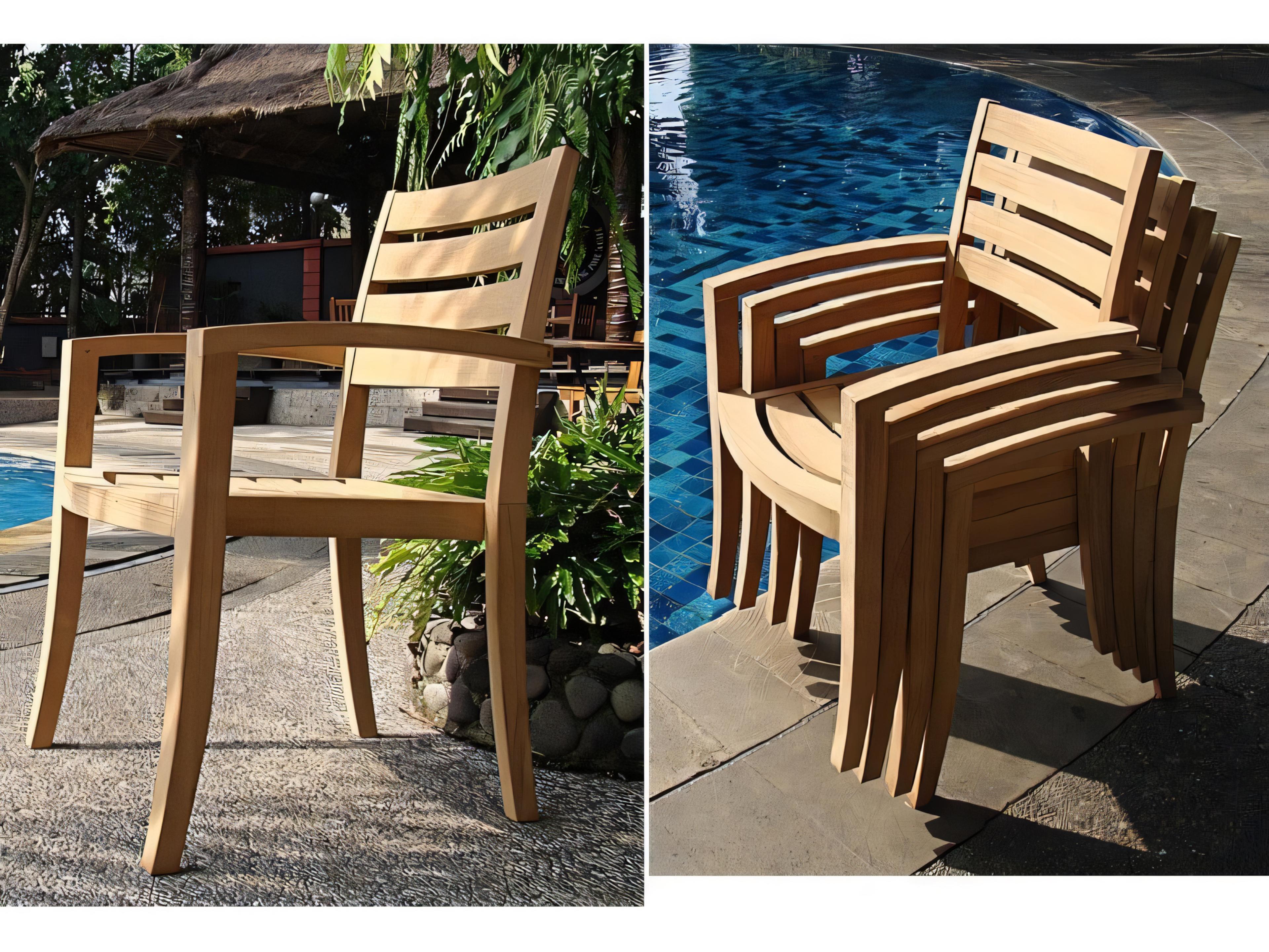 Travota Stacking Captain Dining Arm Chair