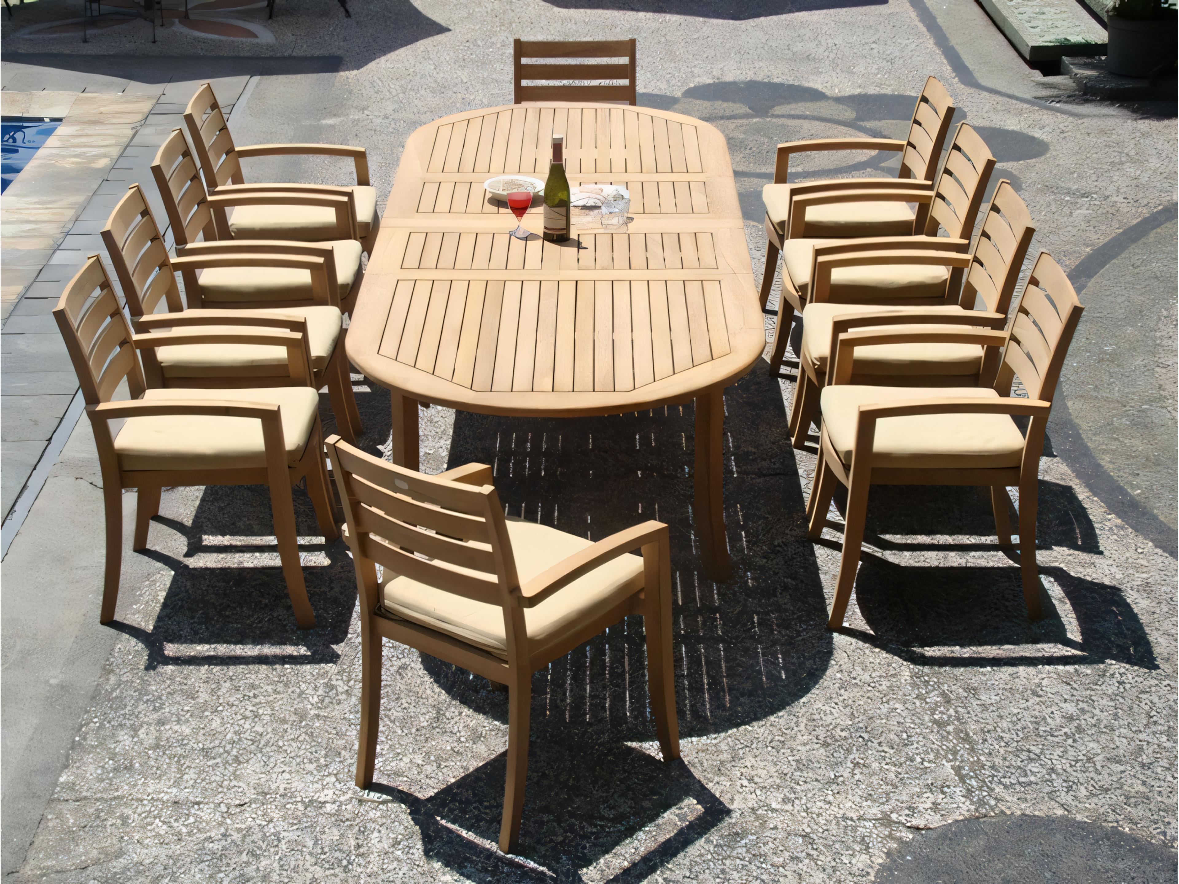 Teak Smith Travota Stacking Captain Dining Arm Chair