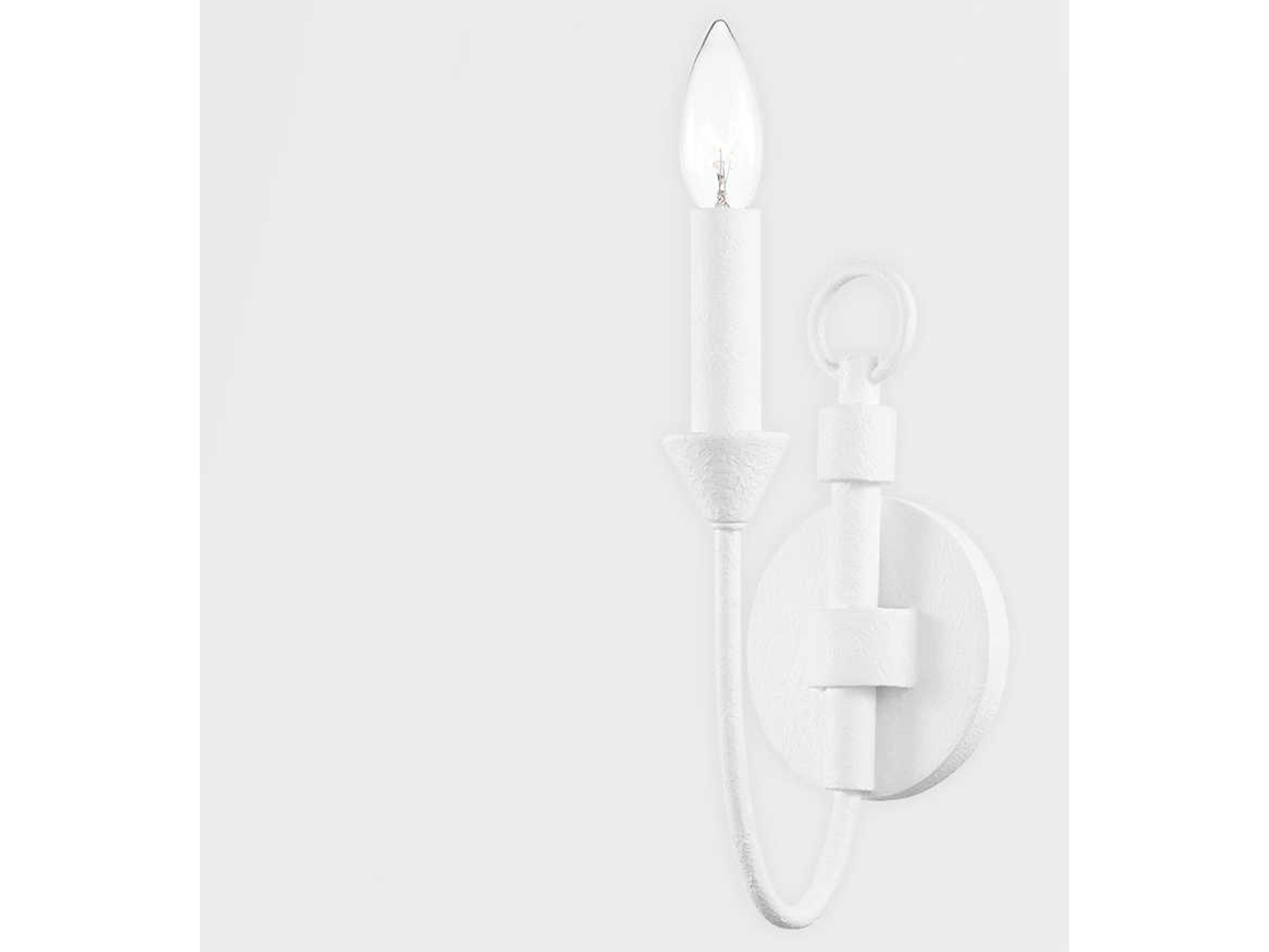 Troy Lighting Cate 1-Light White Wall Sconce