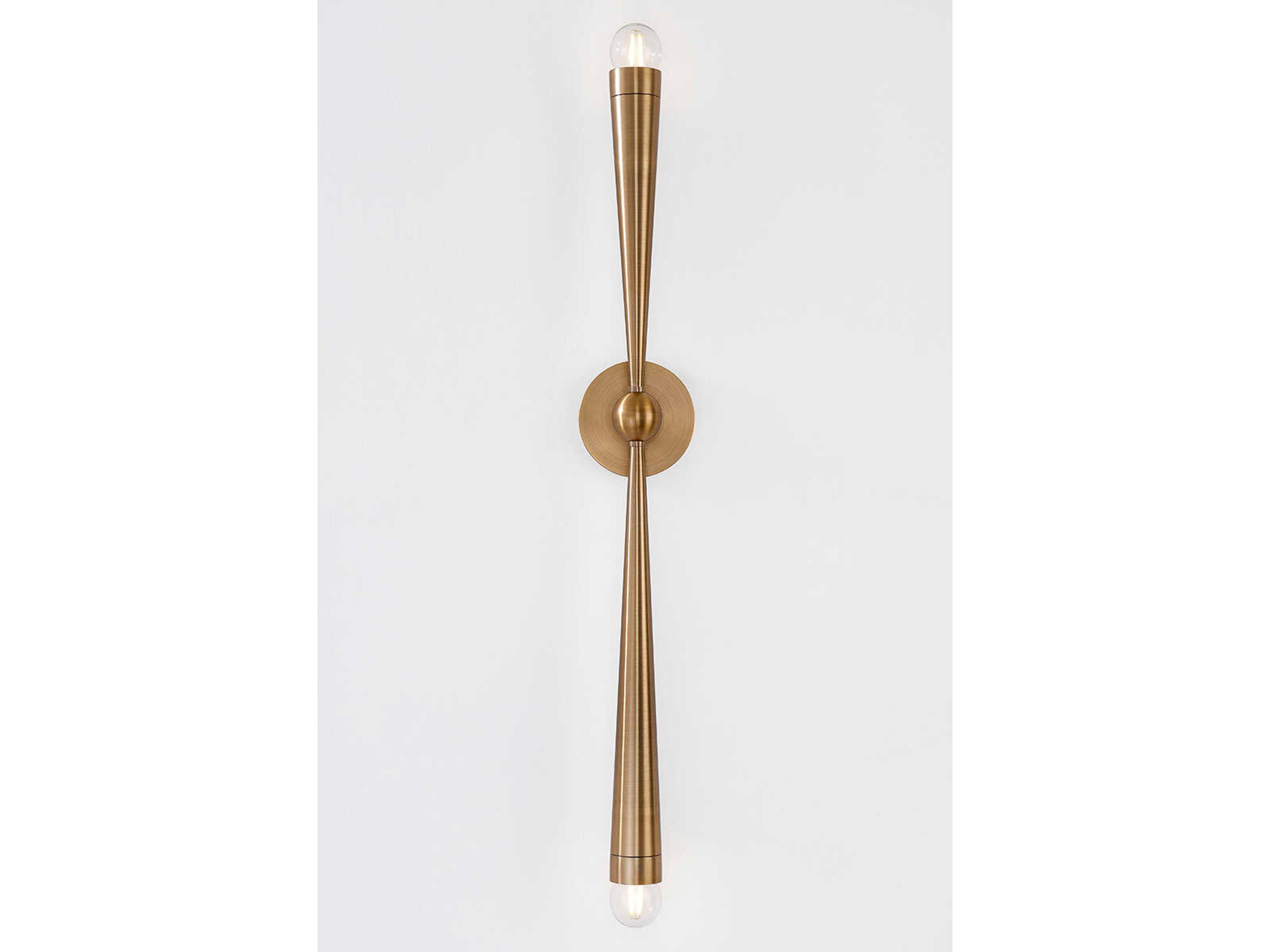 Troy Lighting Keanu 2-Light Patina Brass Wall Sconce