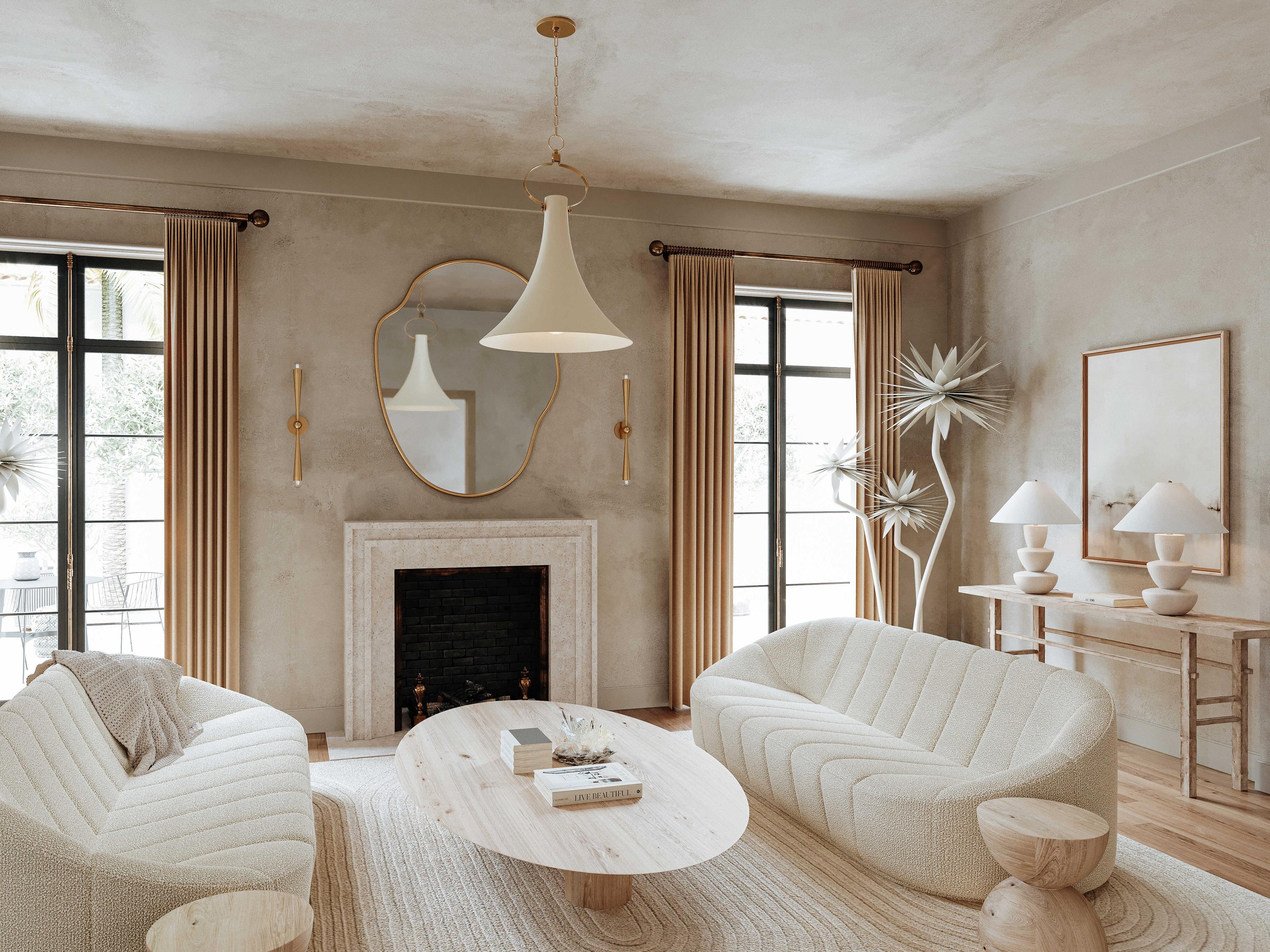 Troy Lighting Keanu 2-Light Patina Brass Wall Sconce