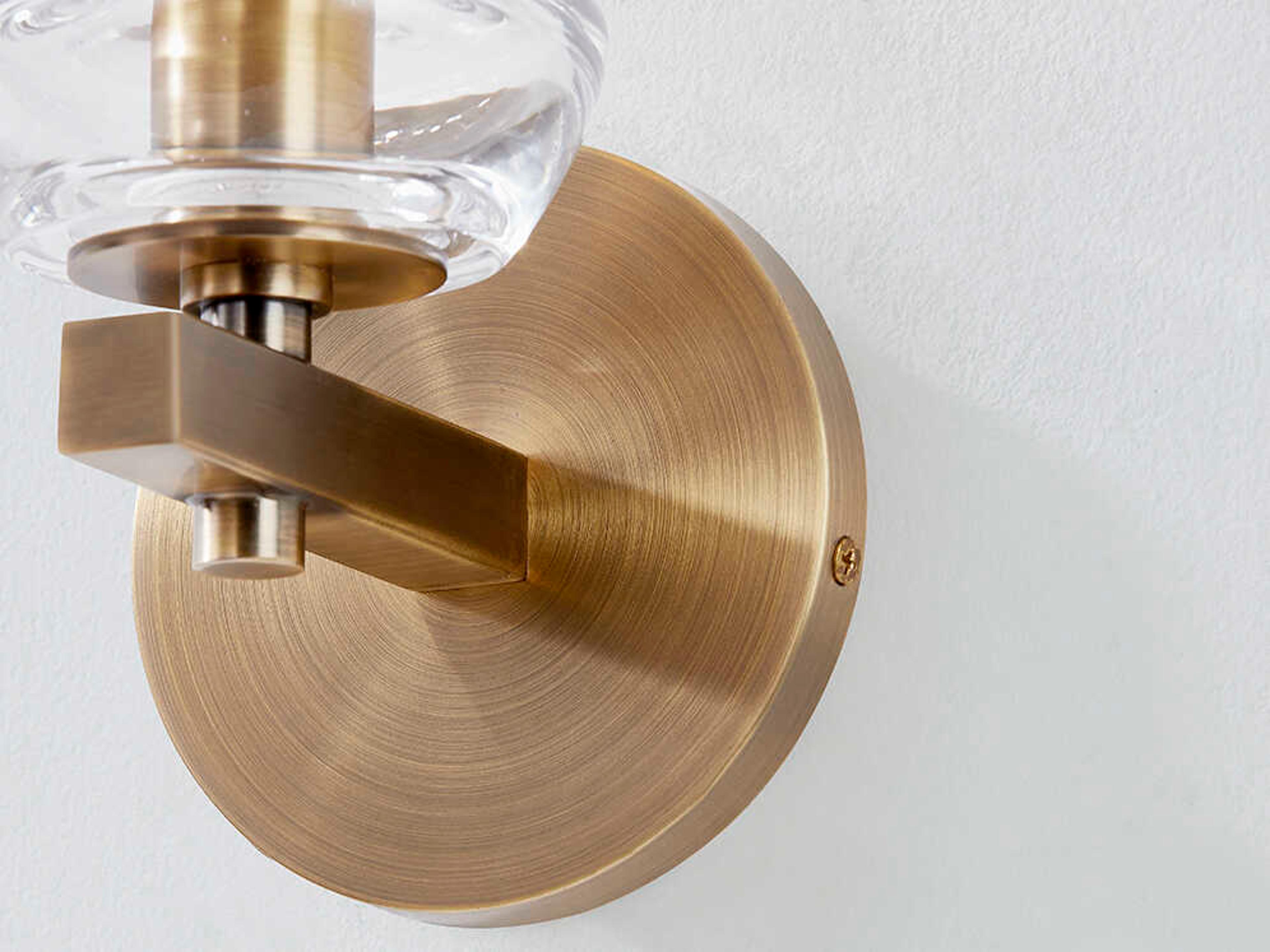 Troy Lighting Trey 1-Light Patina Brass Wall Sconce