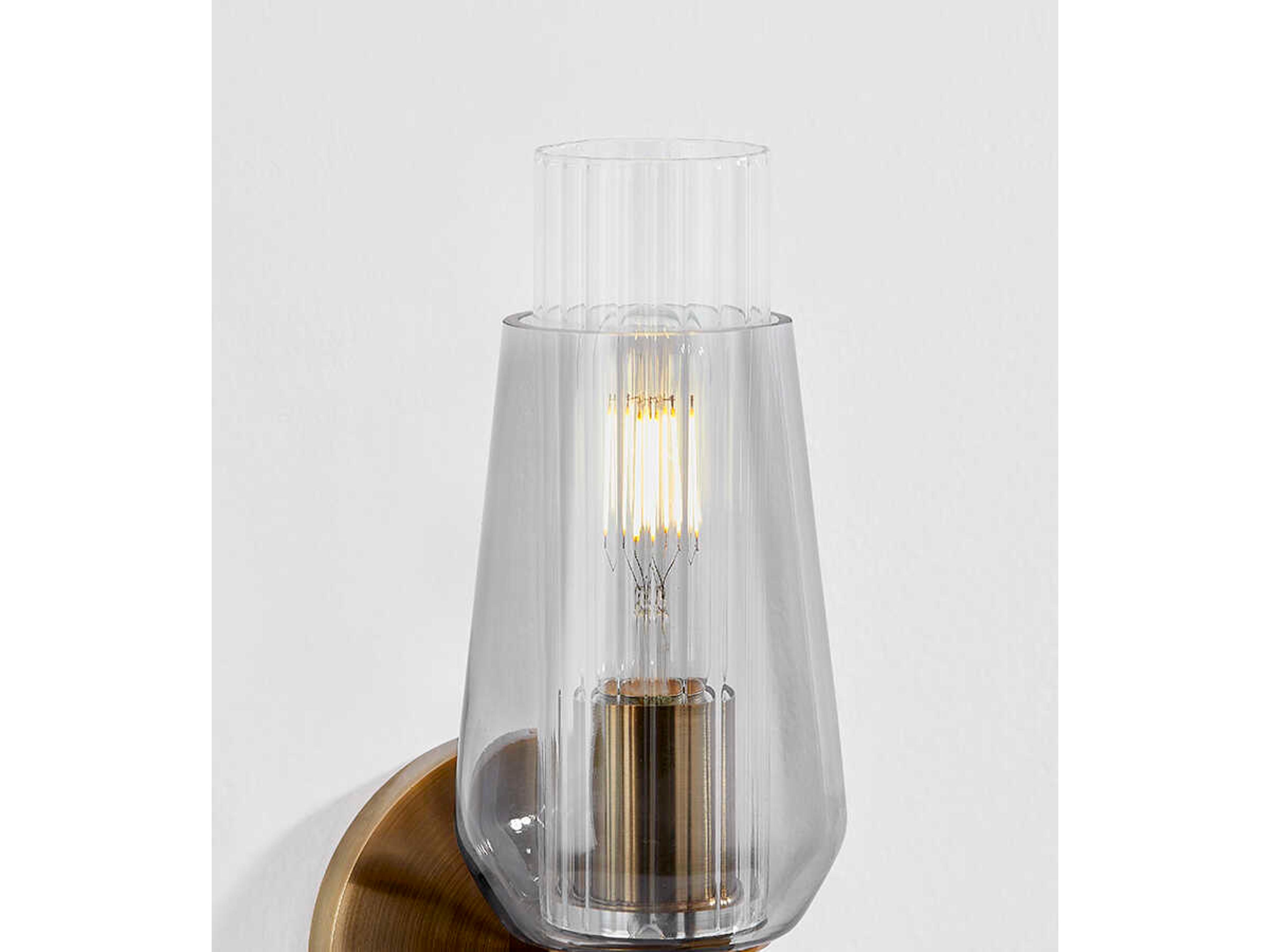 Troy Lighting Rex 1-Light Patina Brass Wall Sconce