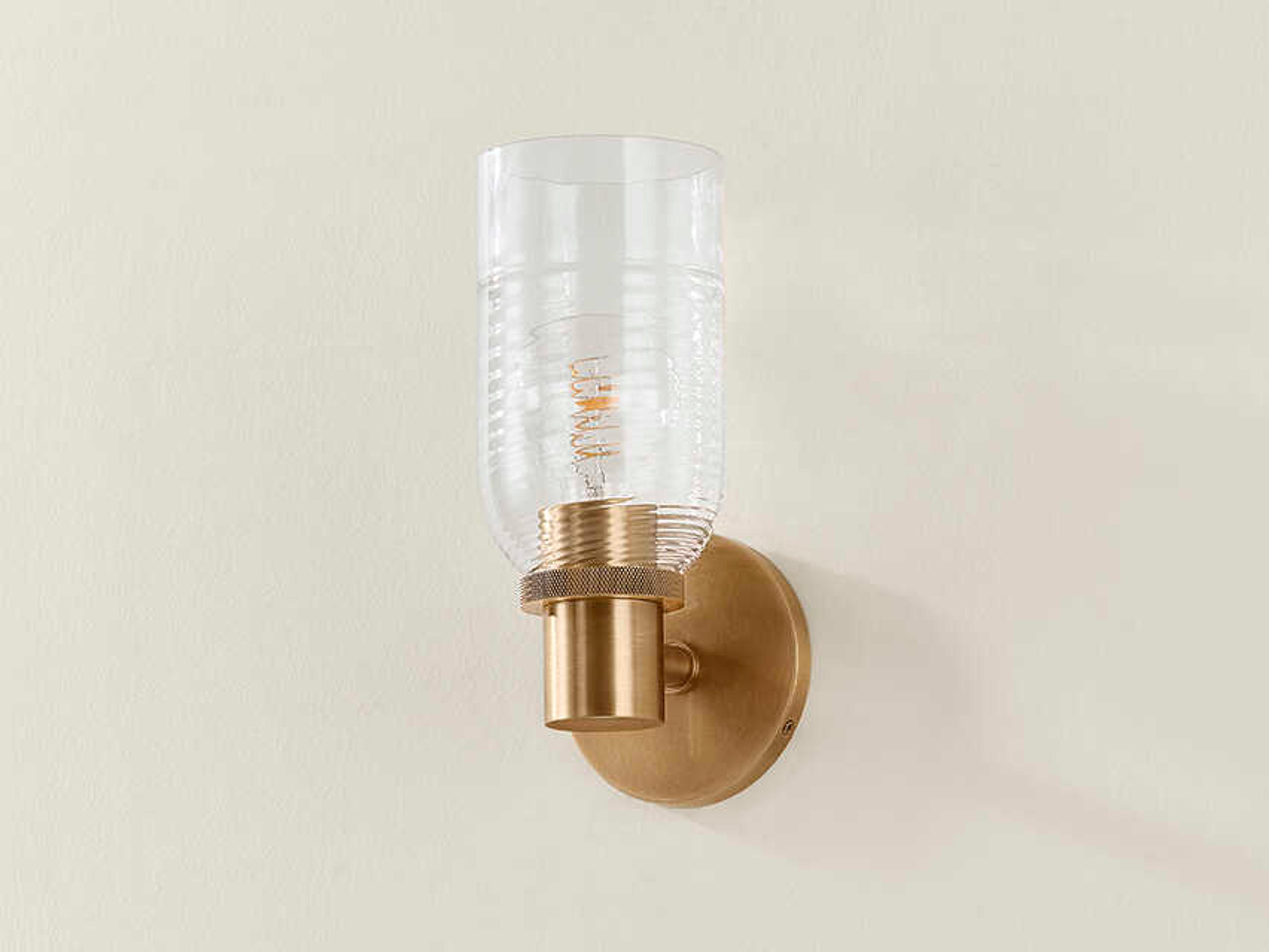 Troy Lighting Redding 1-Light Patina Brass Wall Sconce