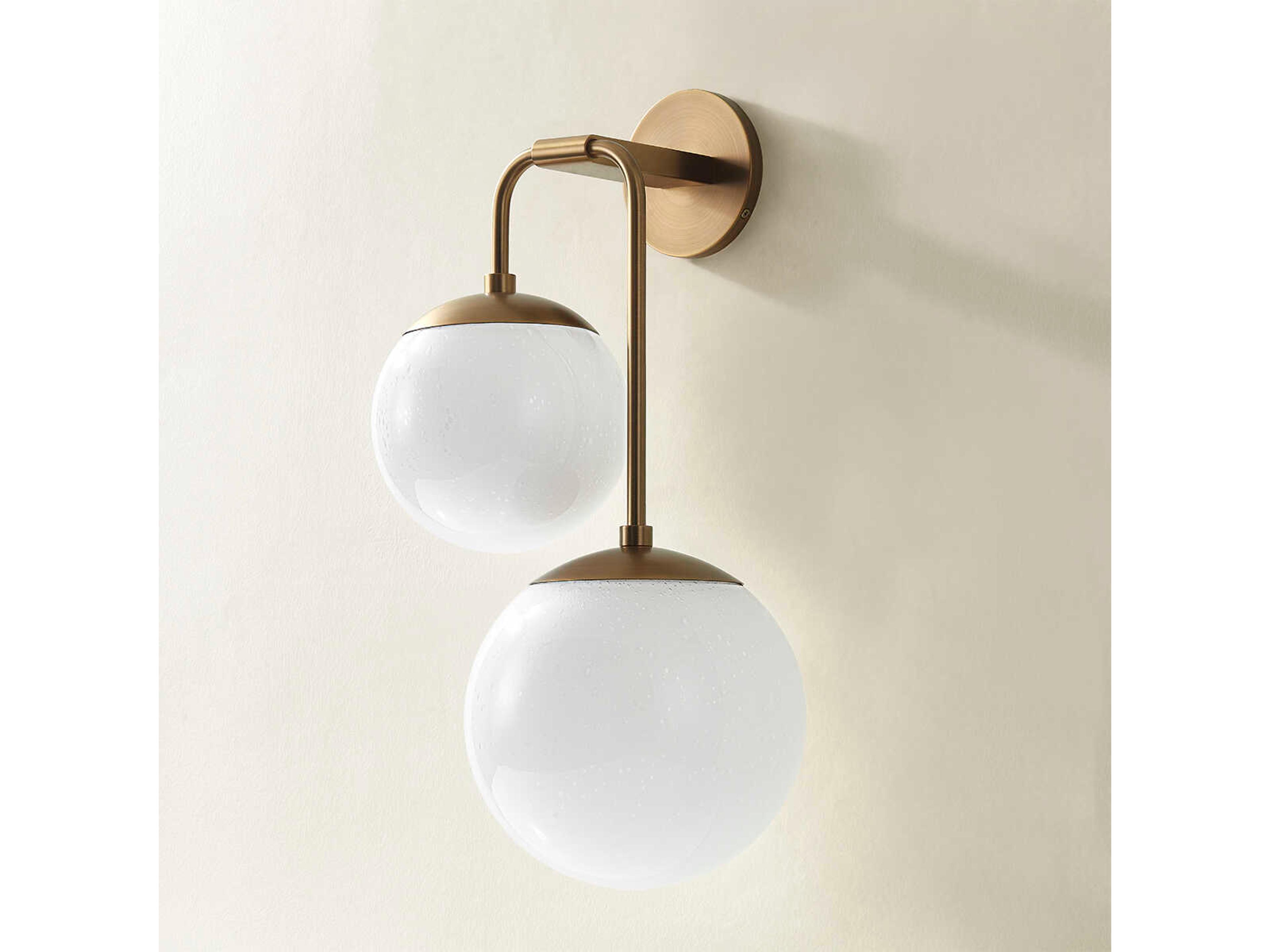 Troy Lighting Brogan 2-Light Patina Brass Wall Sconce