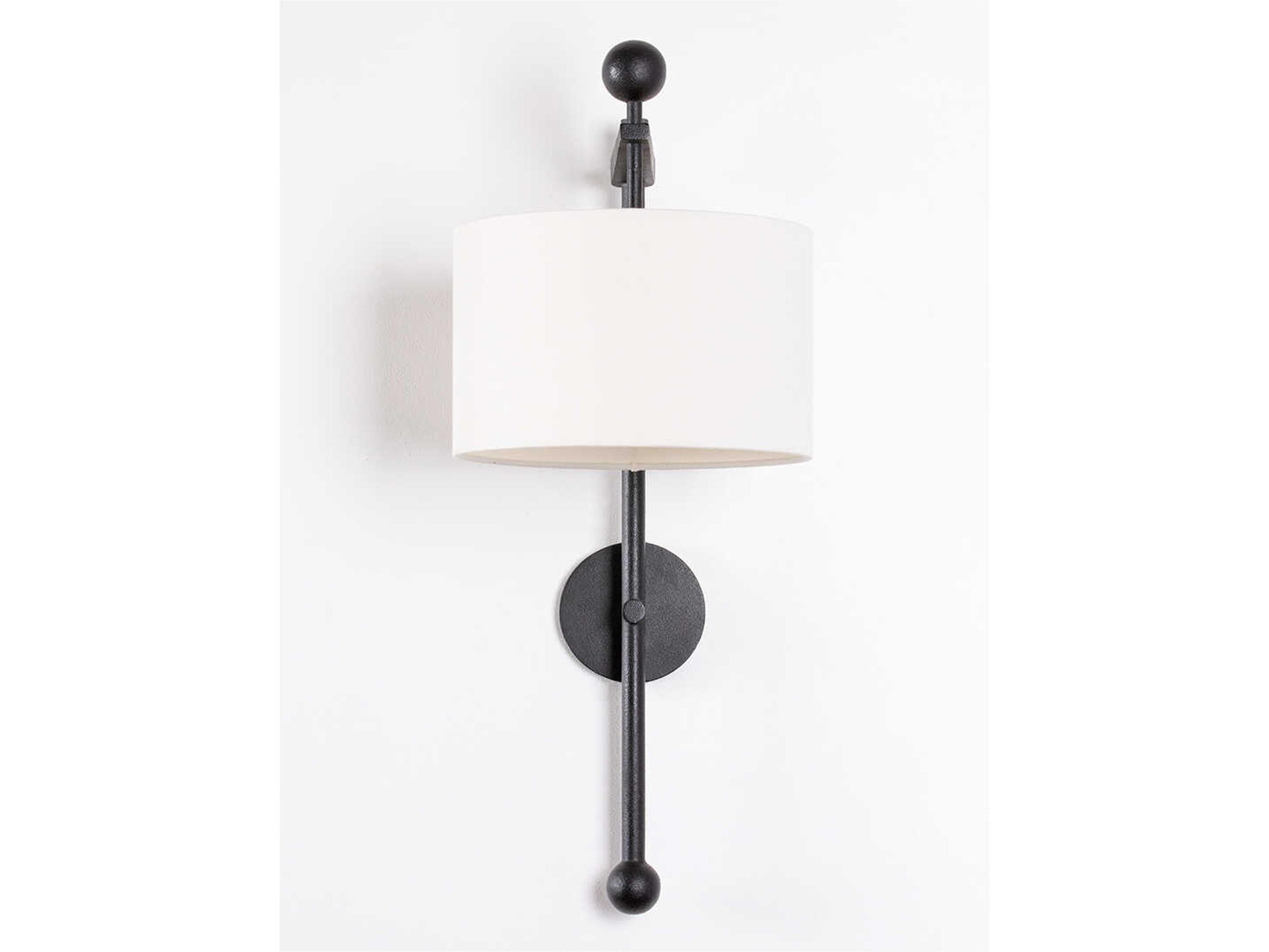 Troy Lighting Tisbury 1-Light Forged Iron Black Wall Sconce