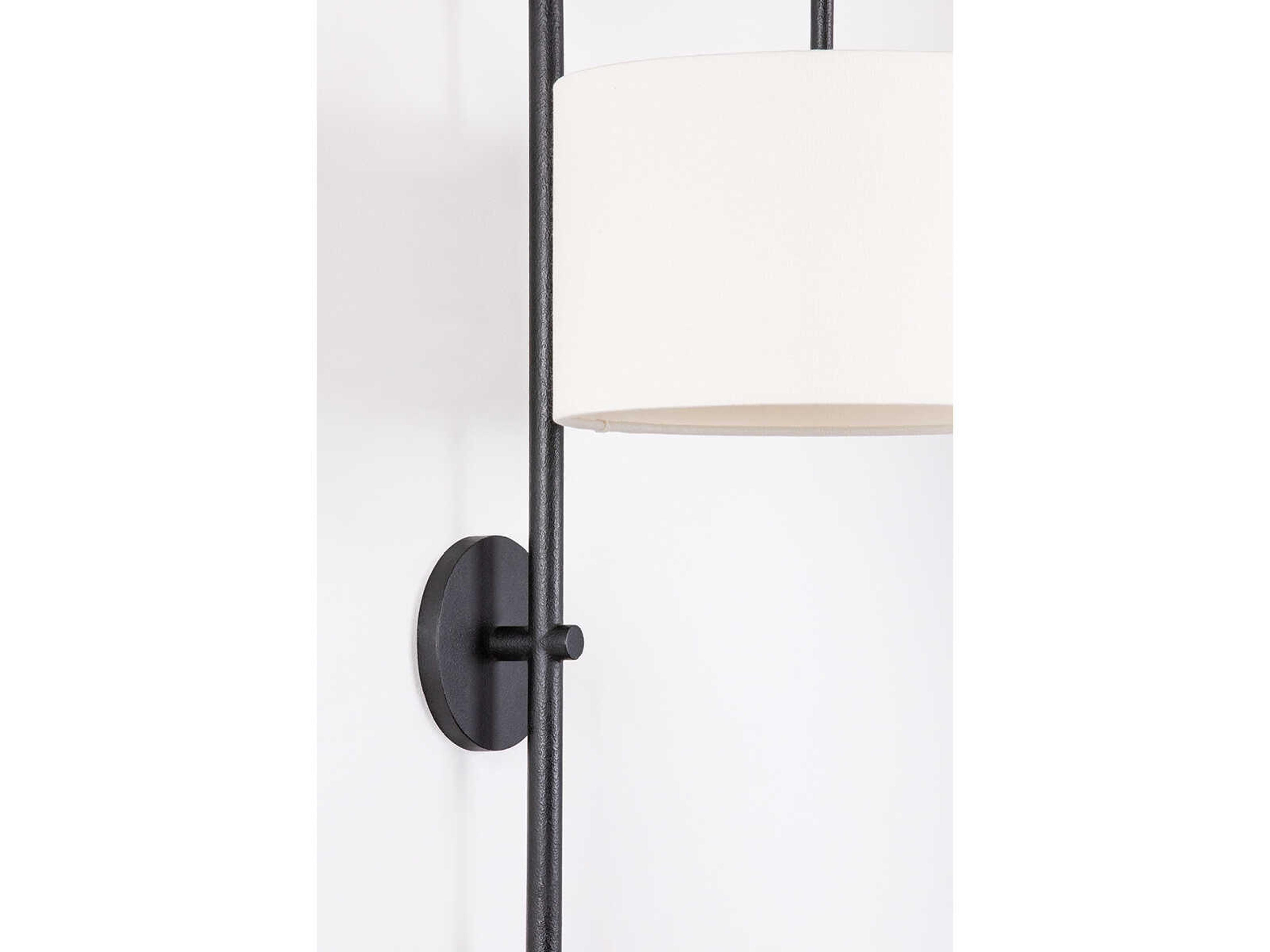 Troy Lighting Tisbury 1-Light Forged Iron Black Wall Sconce