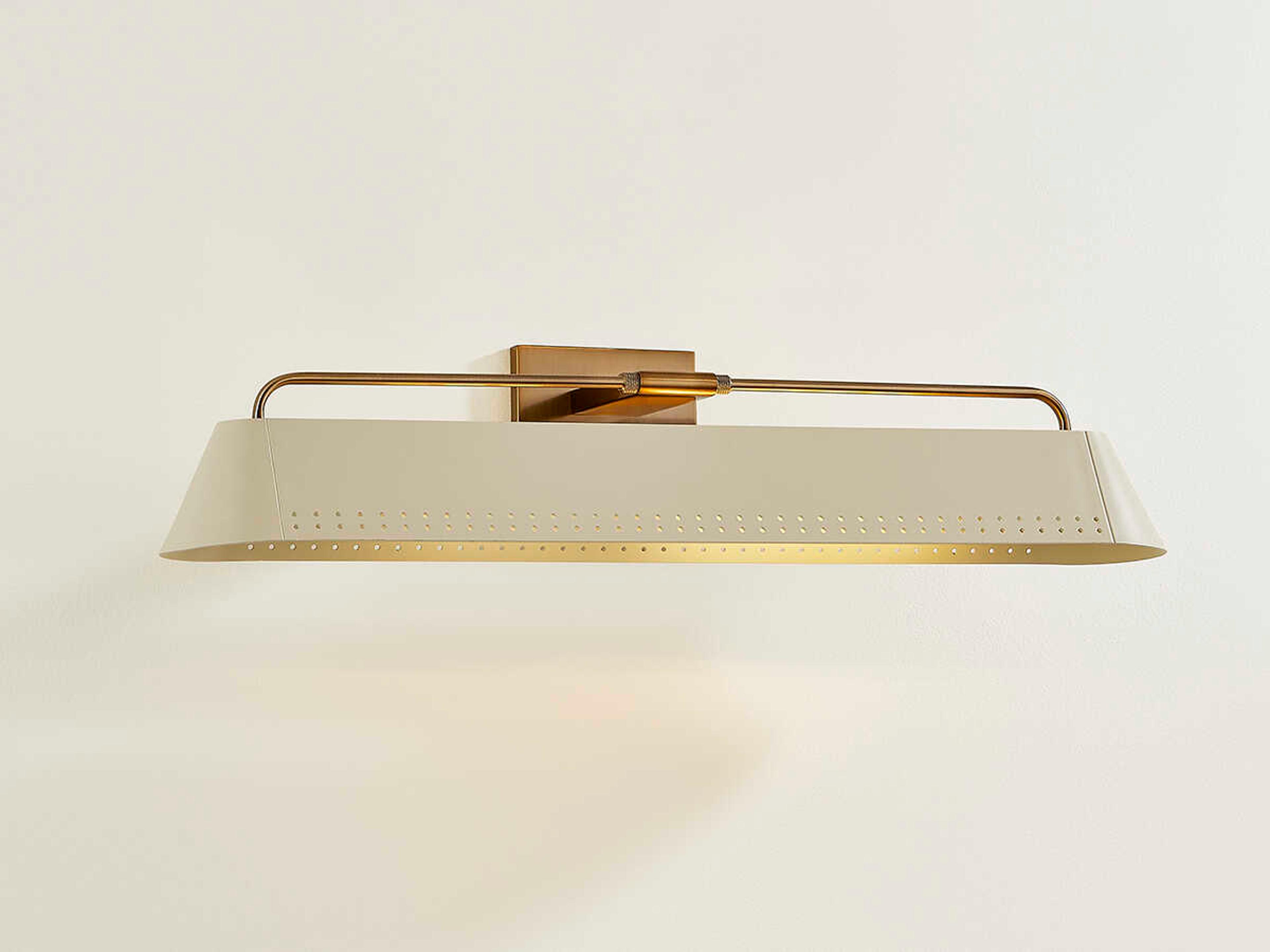 Troy Lighting Rowan 2-Light Patina Brass Soft Sand Picture Light