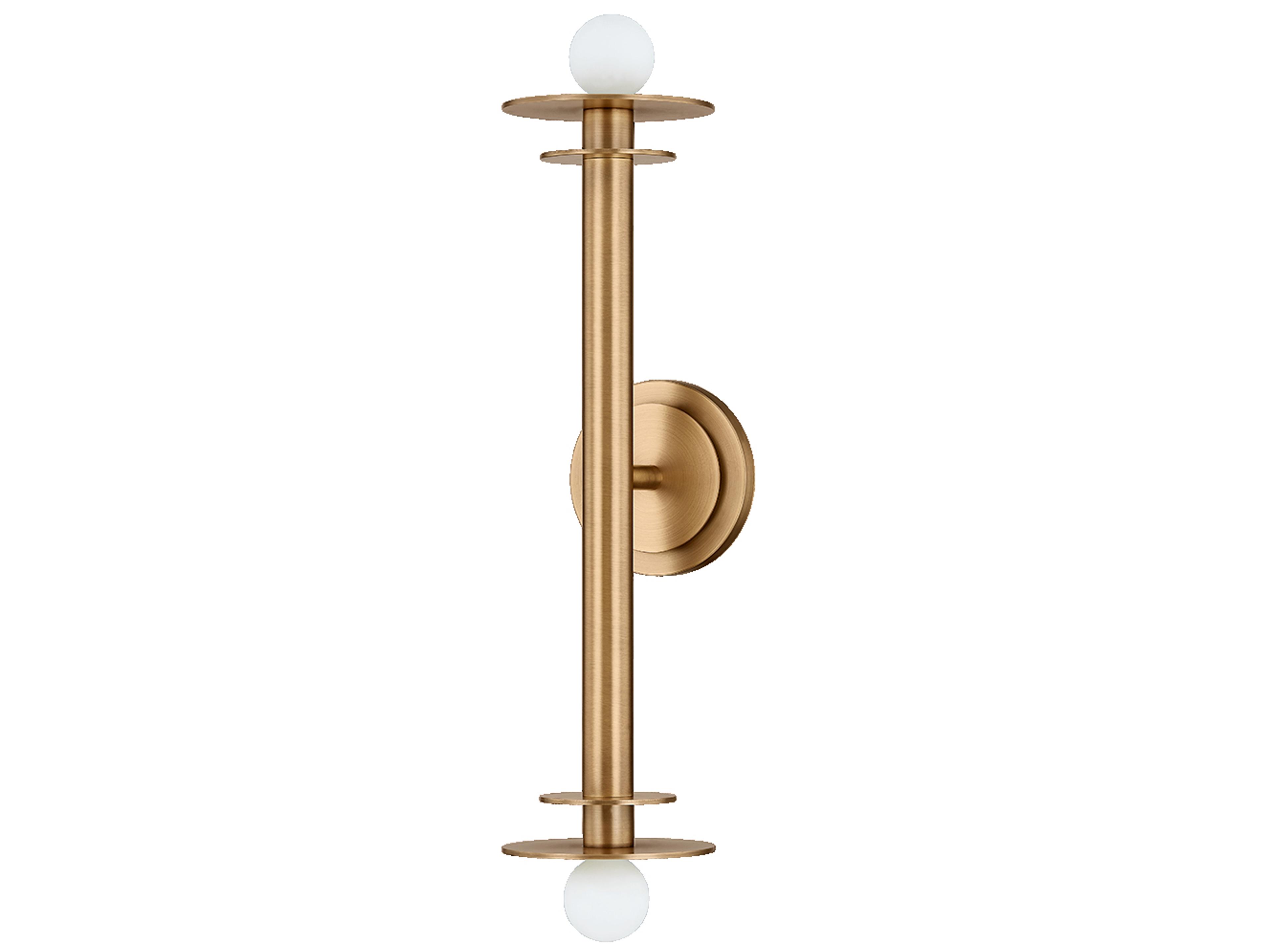 Arley 2-Light Patina Brass Wall Sconce