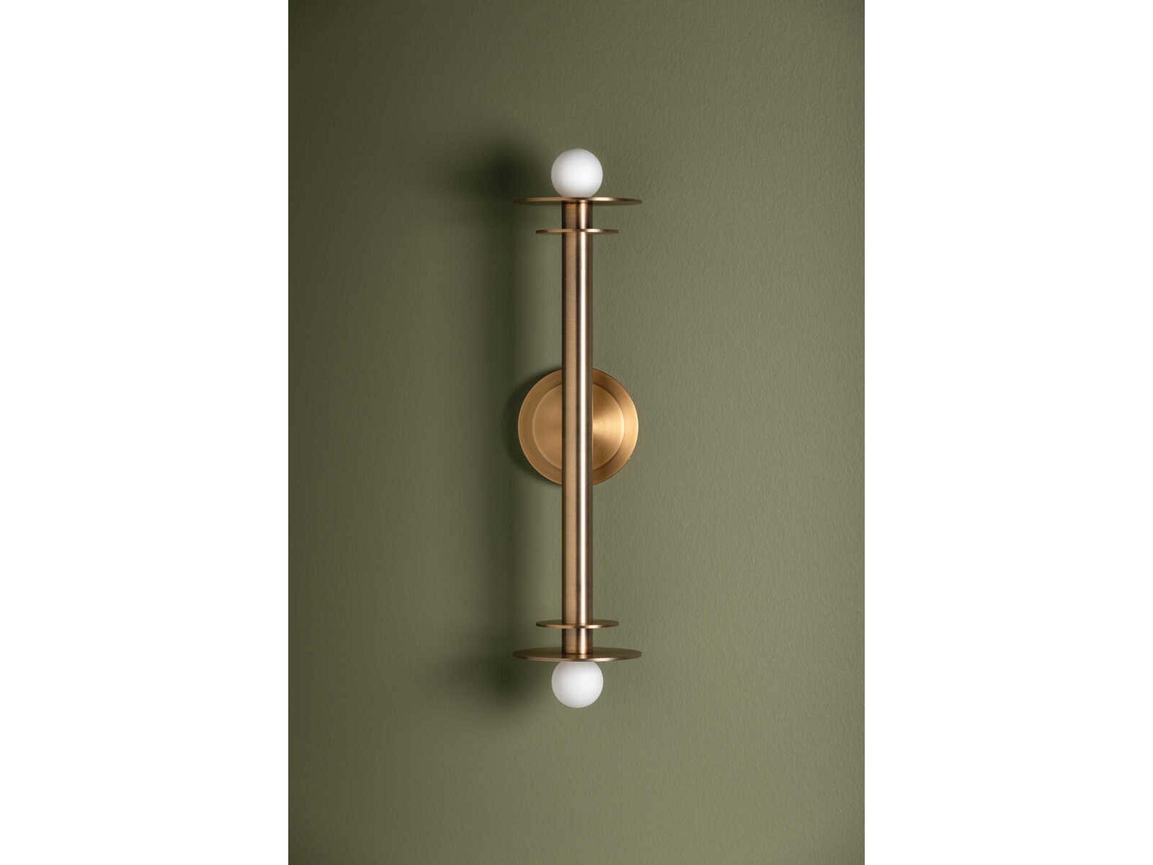 Troy Lighting Arley 2-Light Patina Brass Wall Sconce
