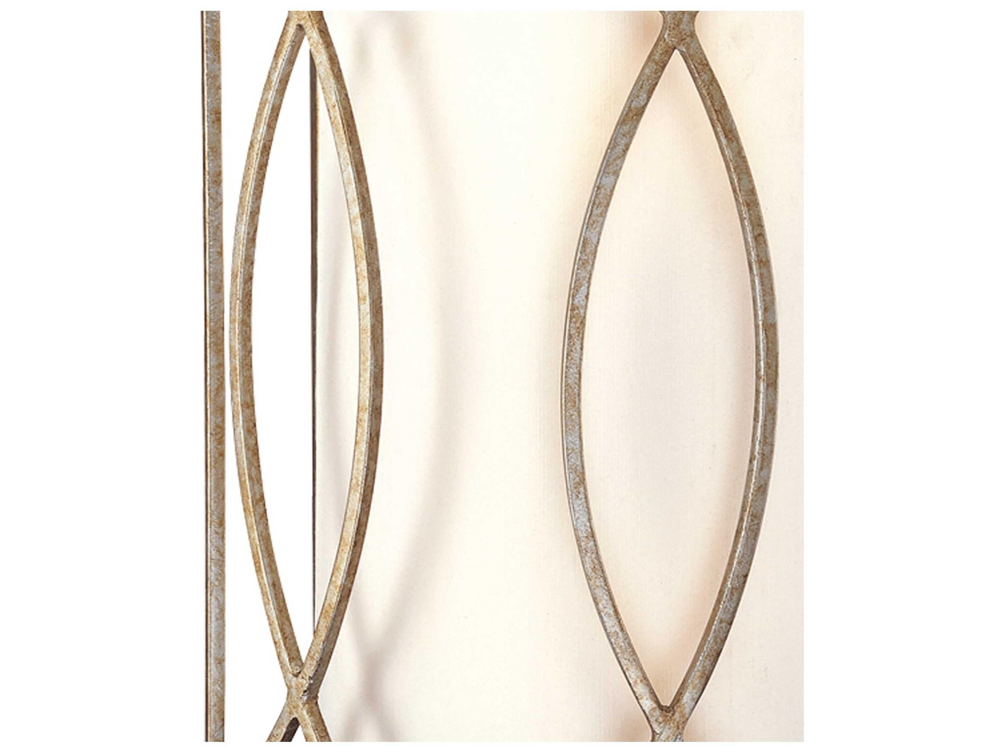 Troy Lighting Sausalito 2-Light Silver Gold Wall Sconce