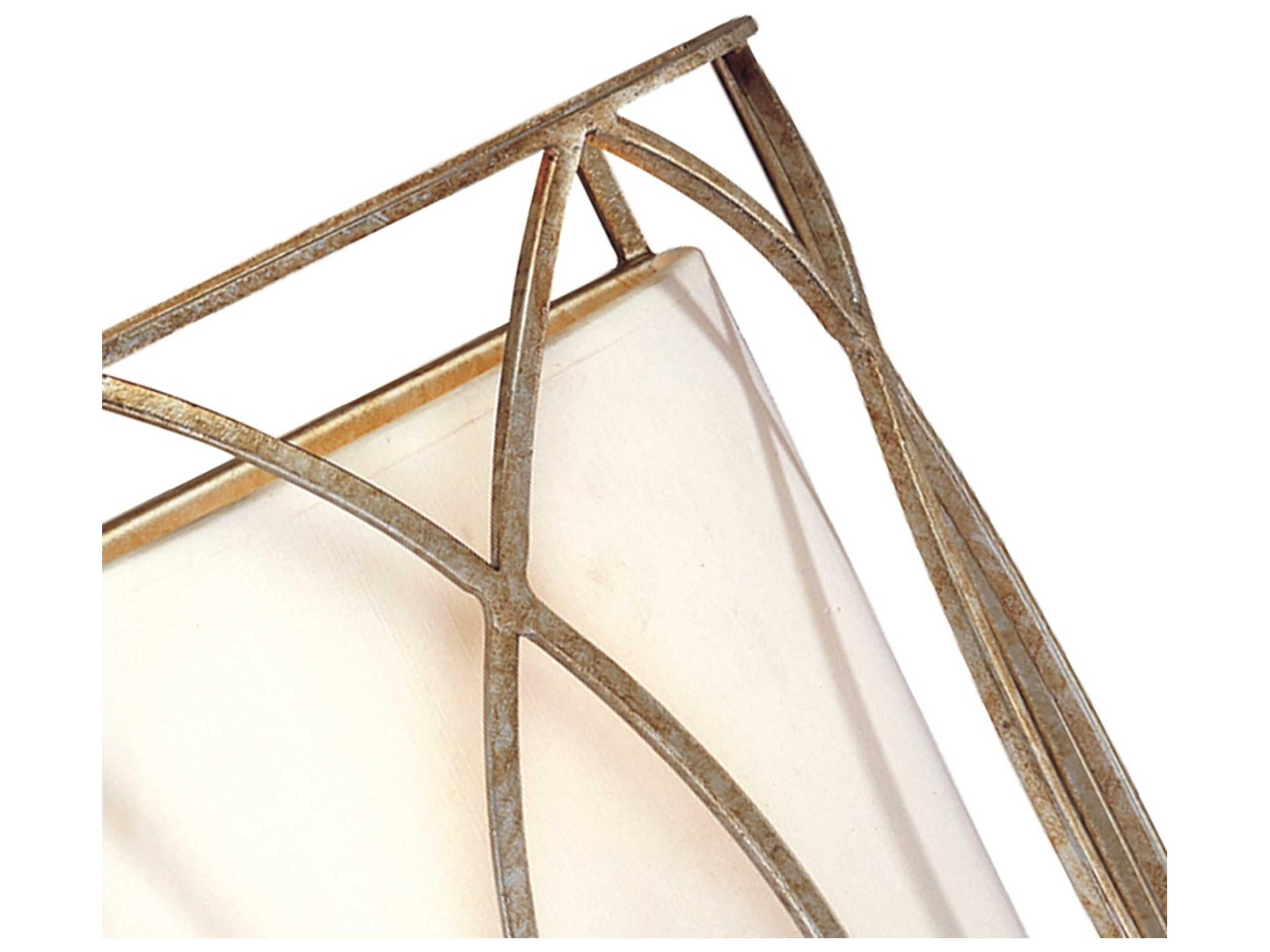 Troy Lighting Sausalito 2-Light Silver Gold Wall Sconce