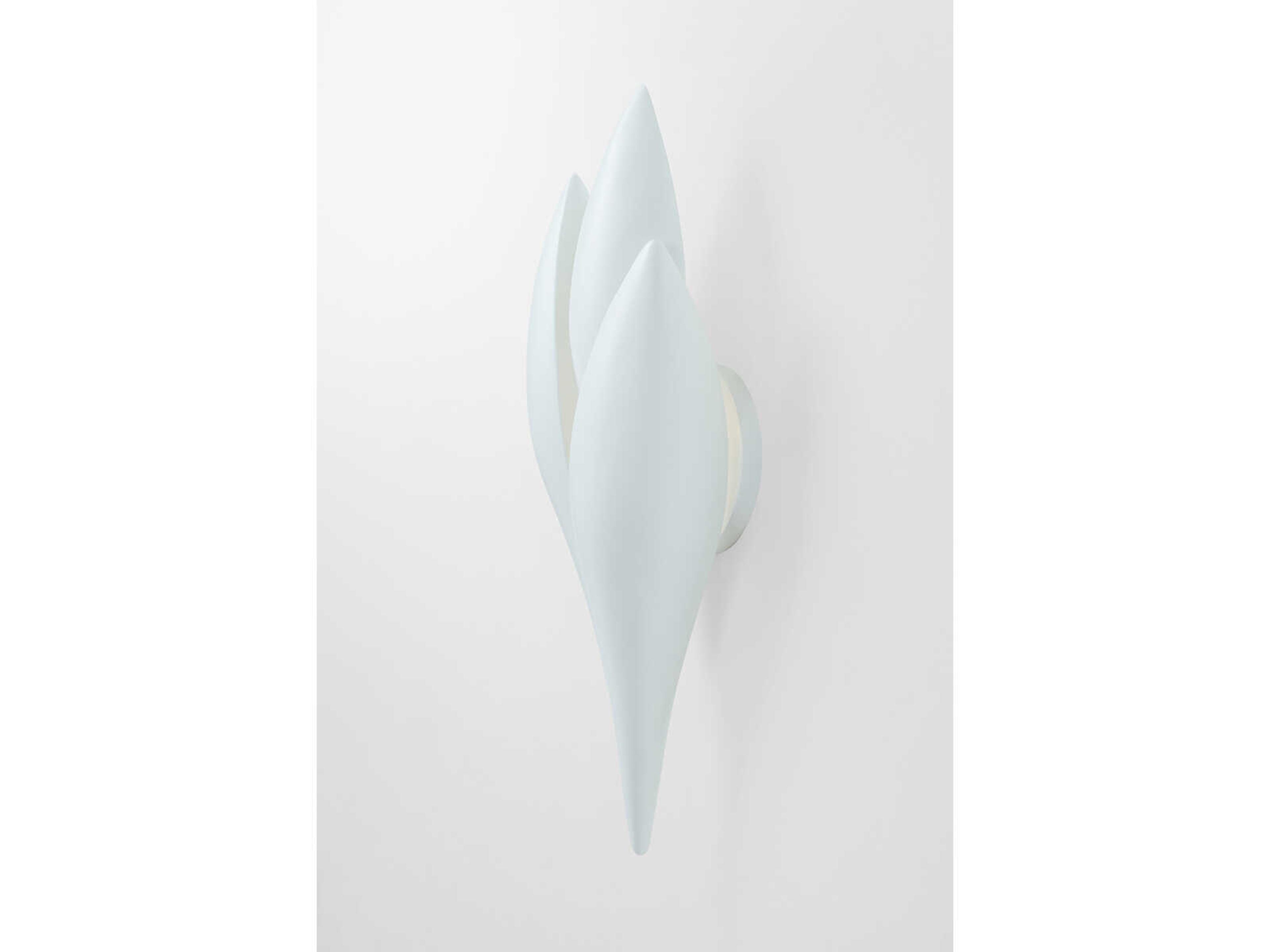 Troy Lighting Rose 1-Light Gesso White Wall Sconce