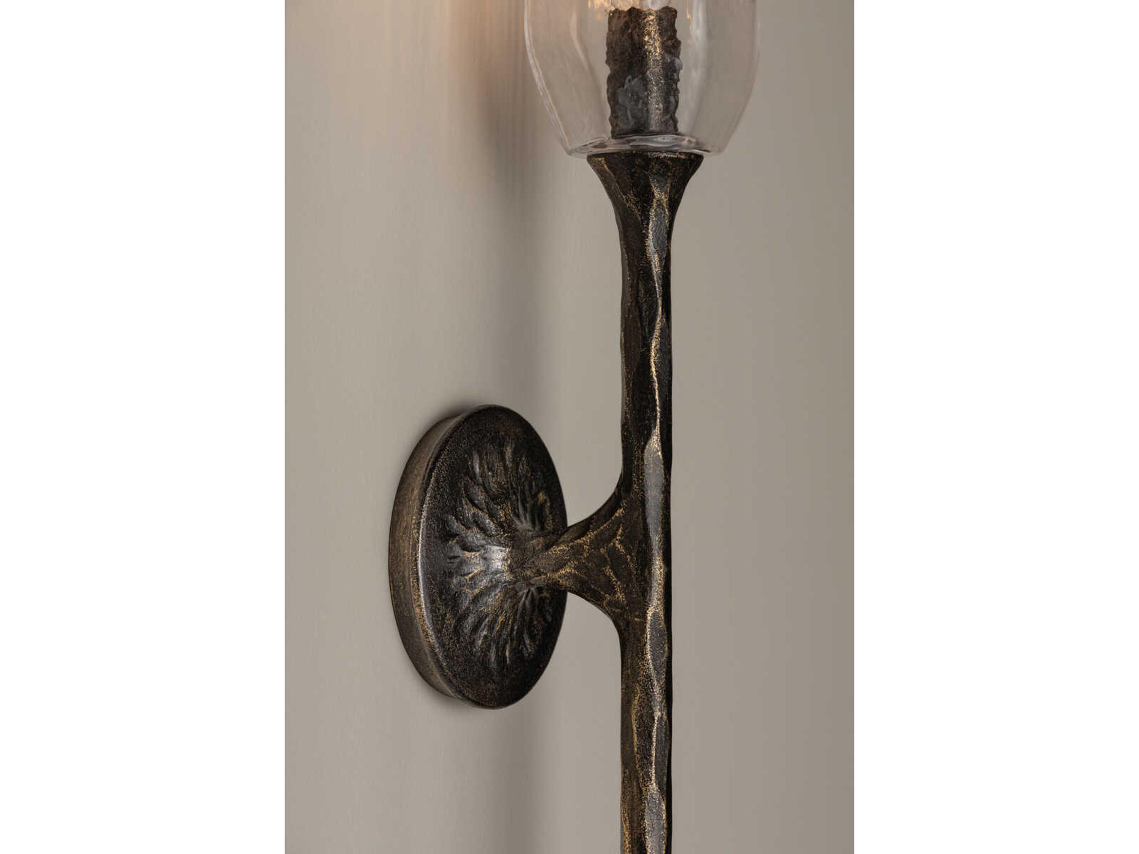 Troy Lighting Lyle 1-Light Black Patina Gold Wall Sconce