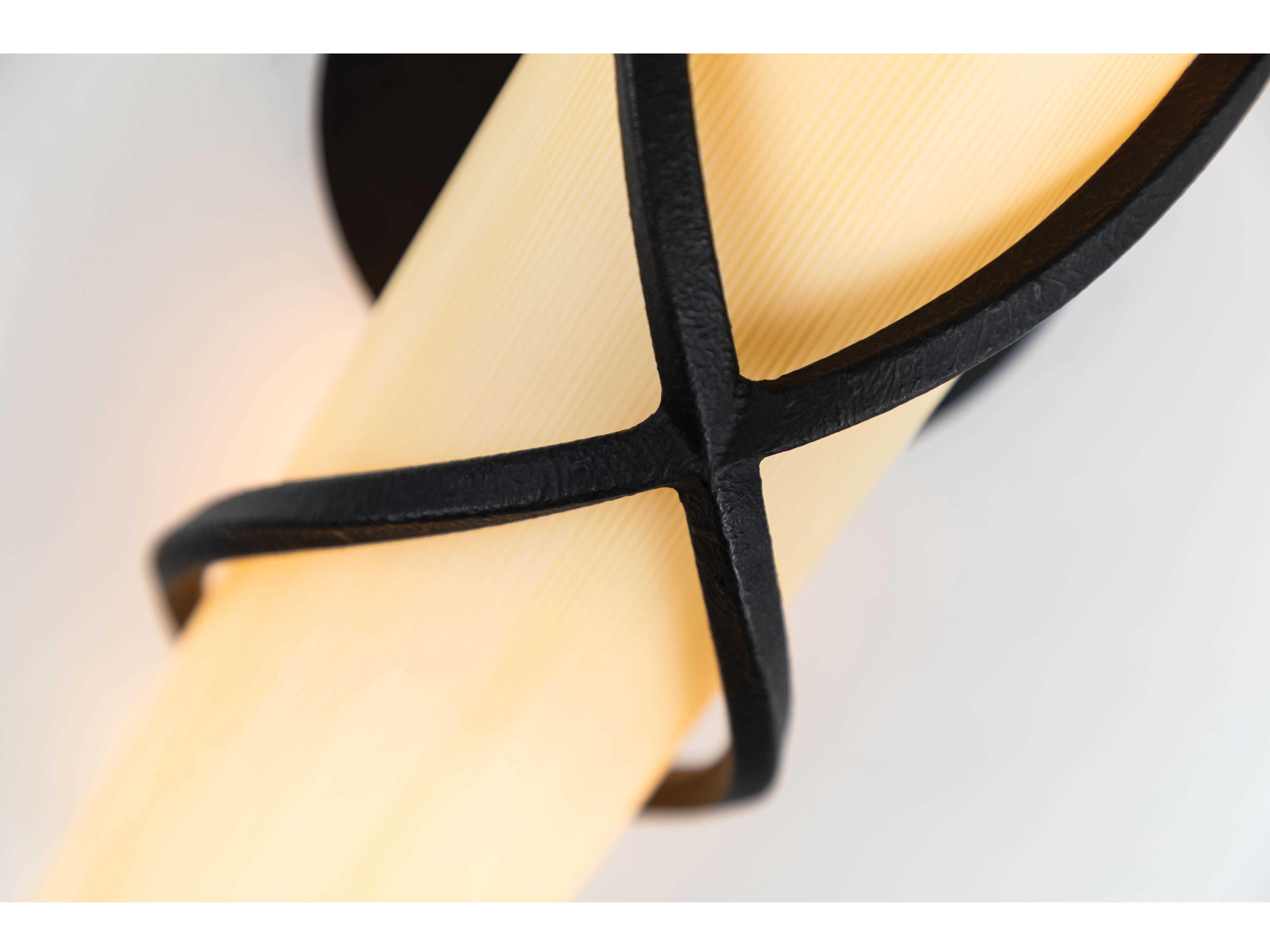 Troy Lighting Roxbury 2-Light French Iron Black Glass Vanity Light