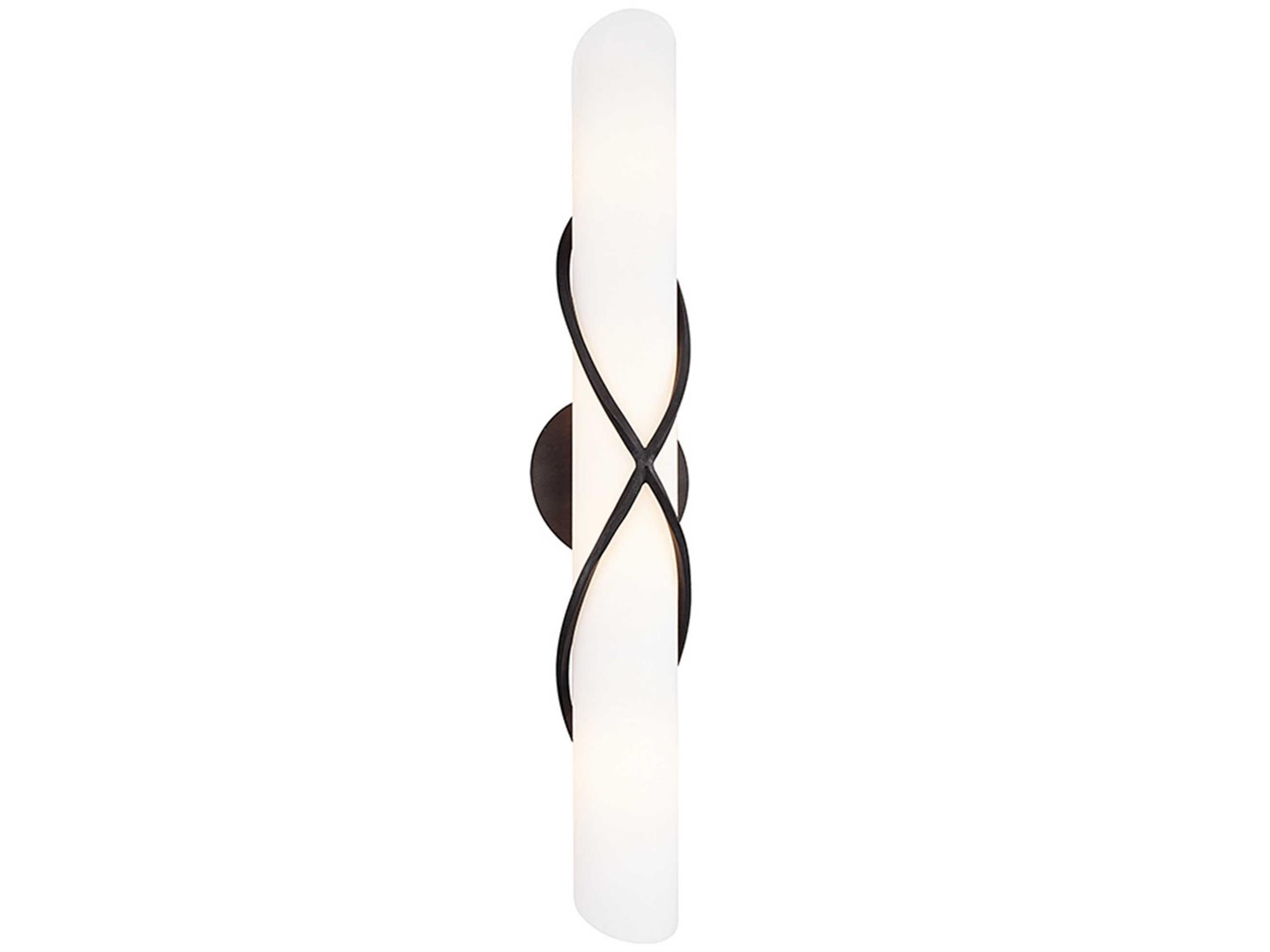 Roxbury 4-Light Graphite Gray Glass Vanity Light