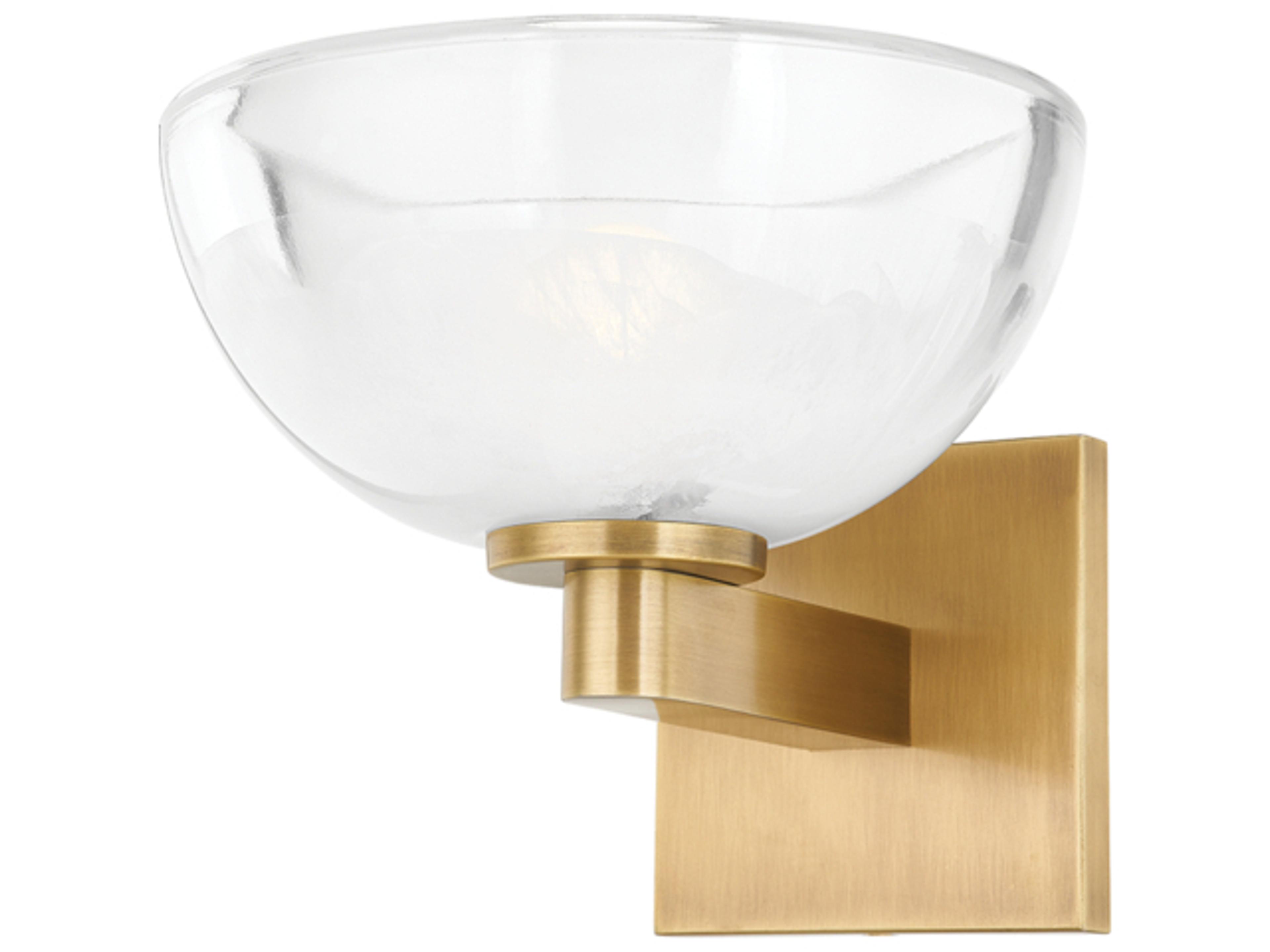 Troy Lighting Valen 1-Light Patina Brass Wall Sconce