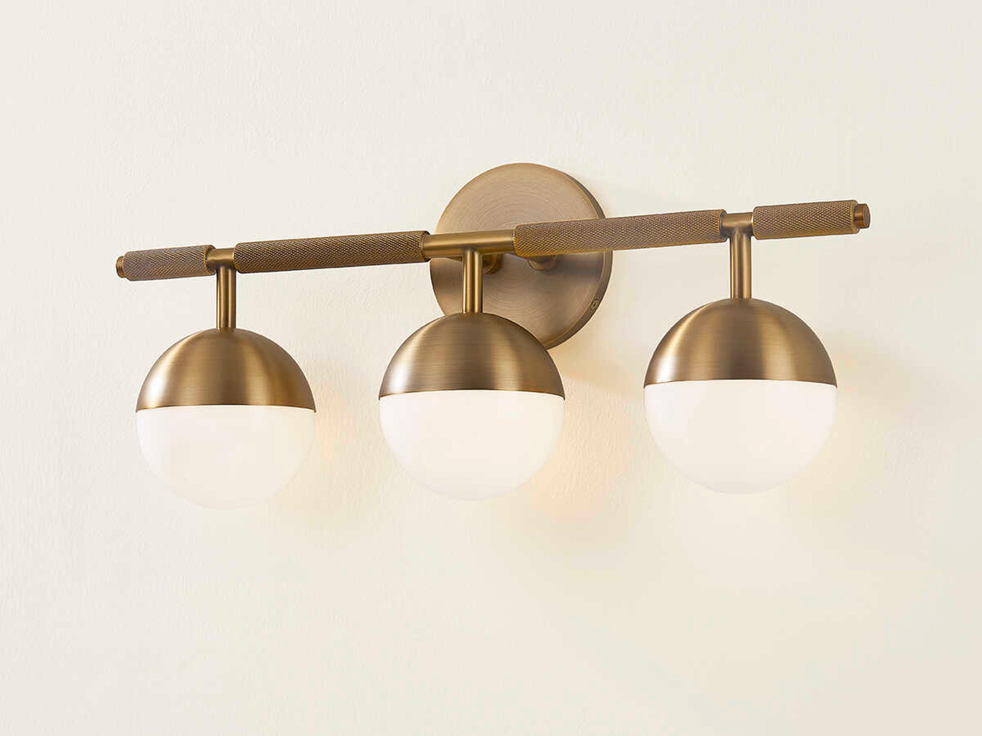 Troy Lighting Enson 3-Light Patina Brass Vanity Light