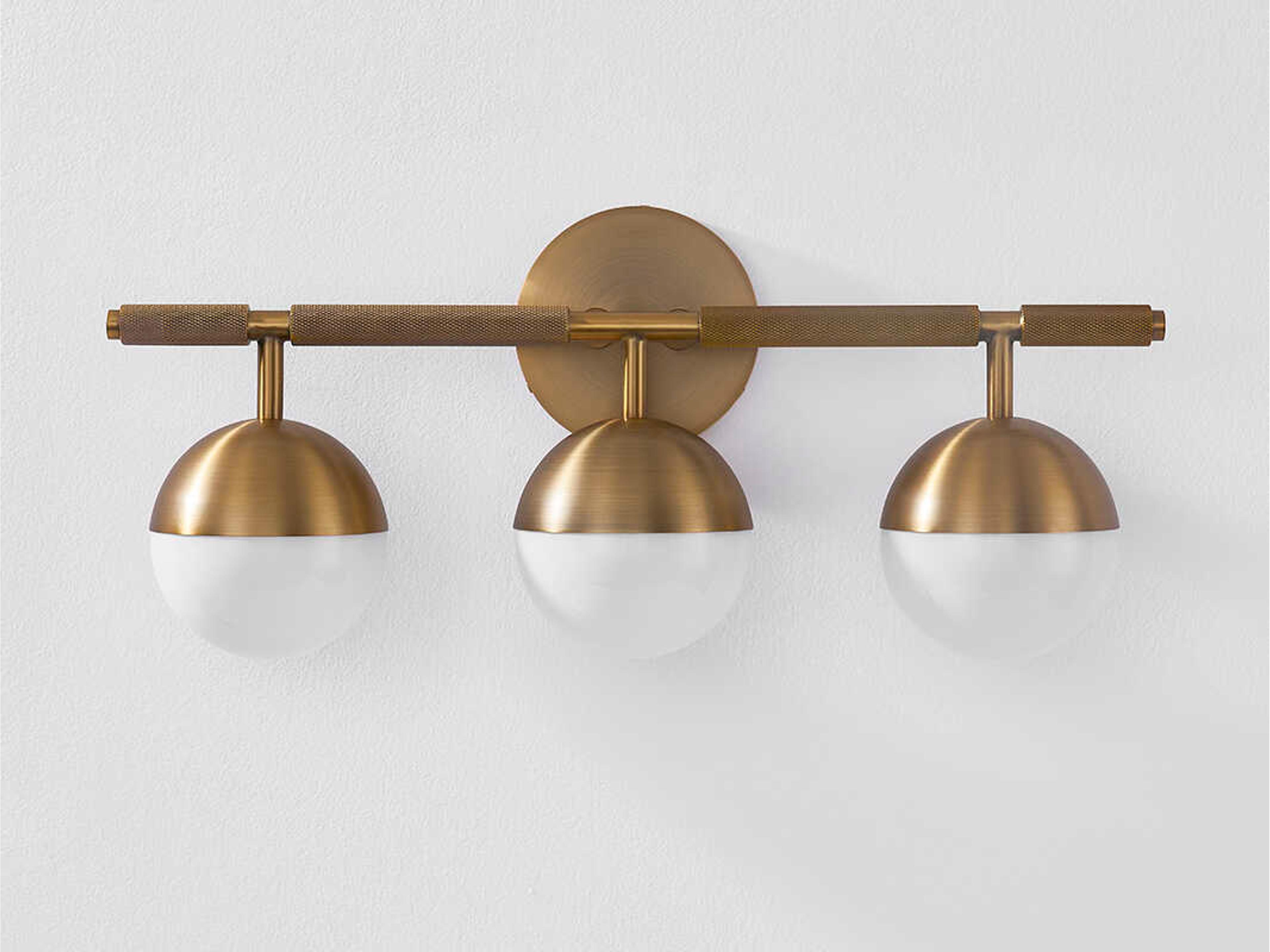 Troy Lighting Enson 3-Light Patina Brass Vanity Light