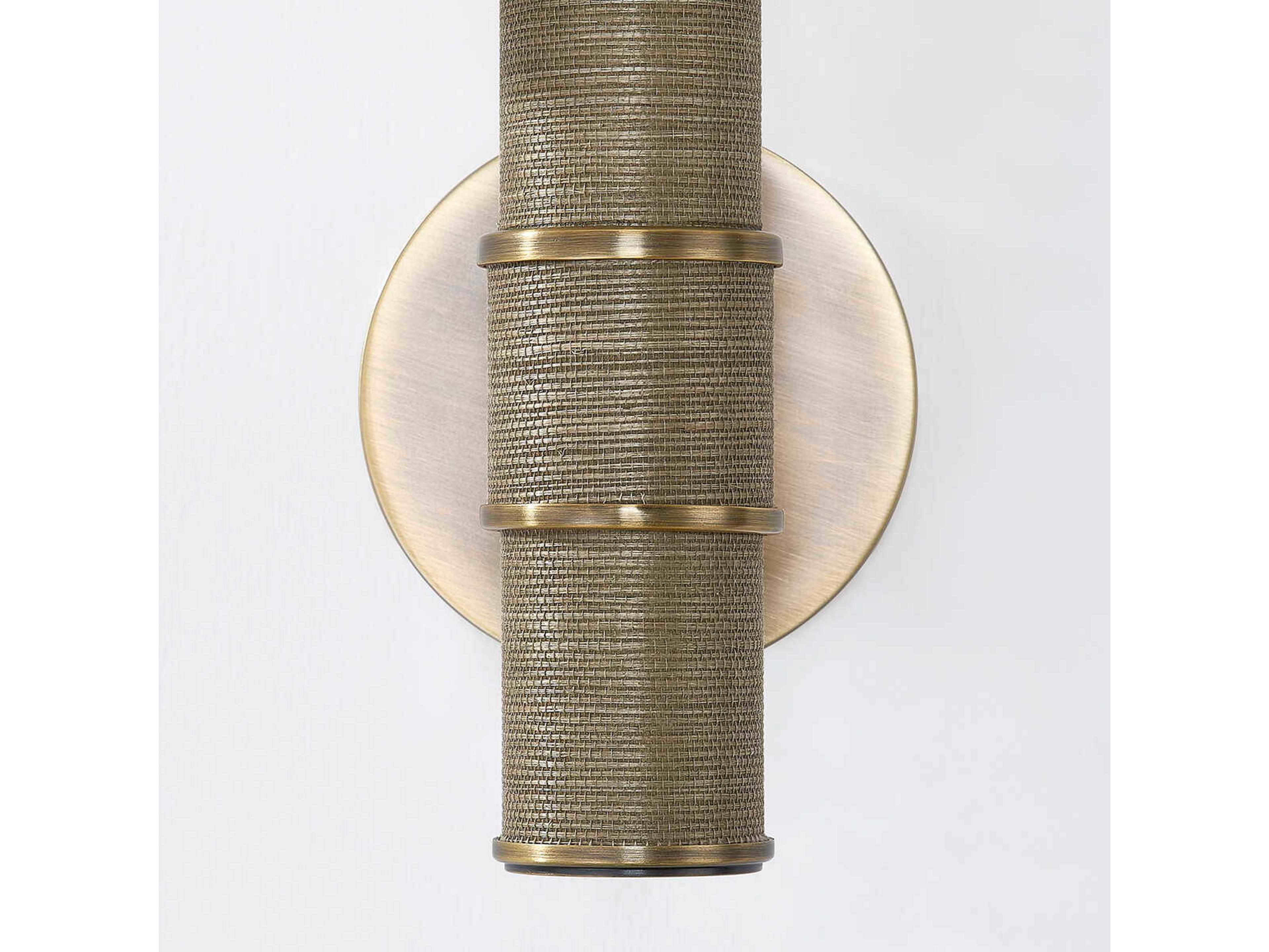 Troy Lighting Denton 1-Light Patina Brass Wall Sconce